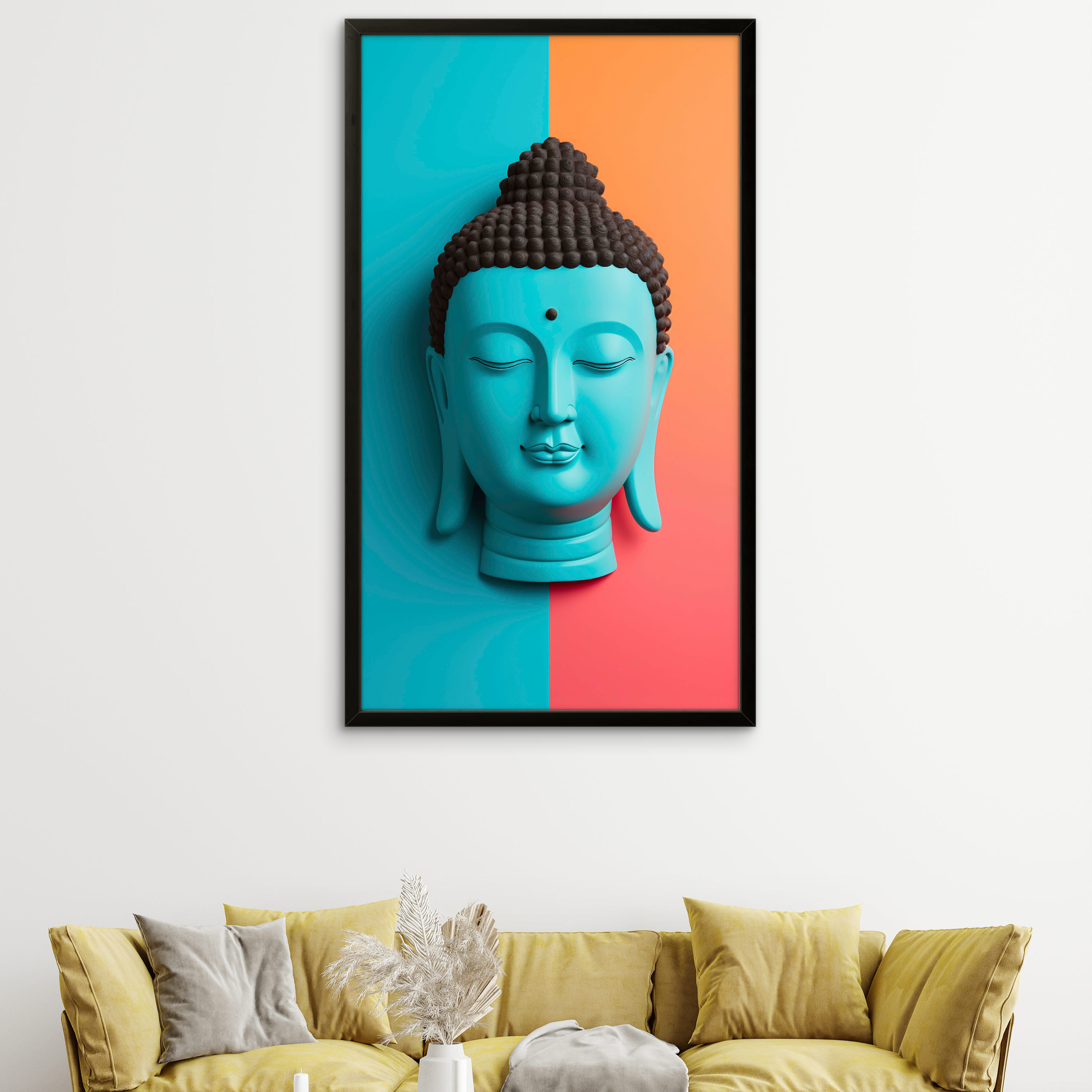Gautam Buddha Real Feel Peace art on Canvas