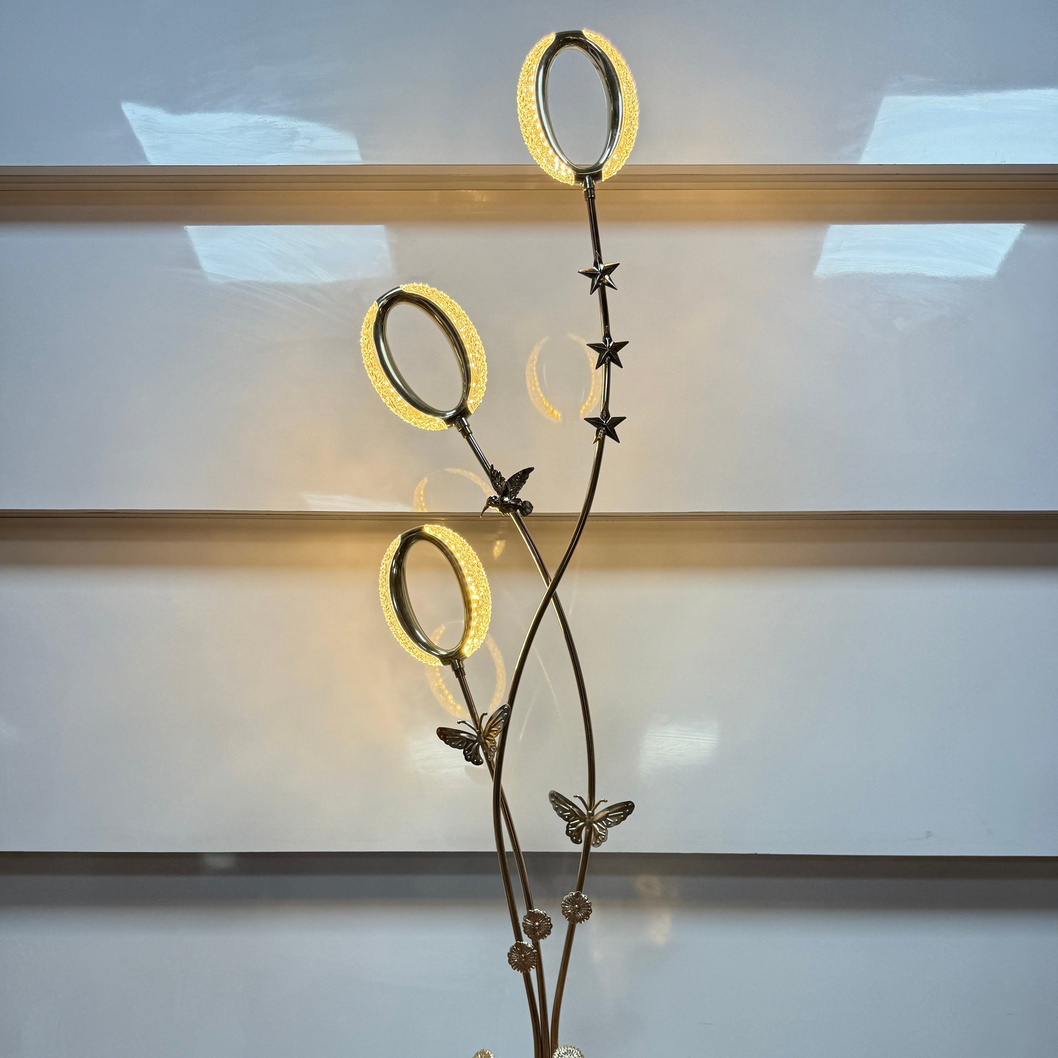 Royal Golden Halo Floor Lamp