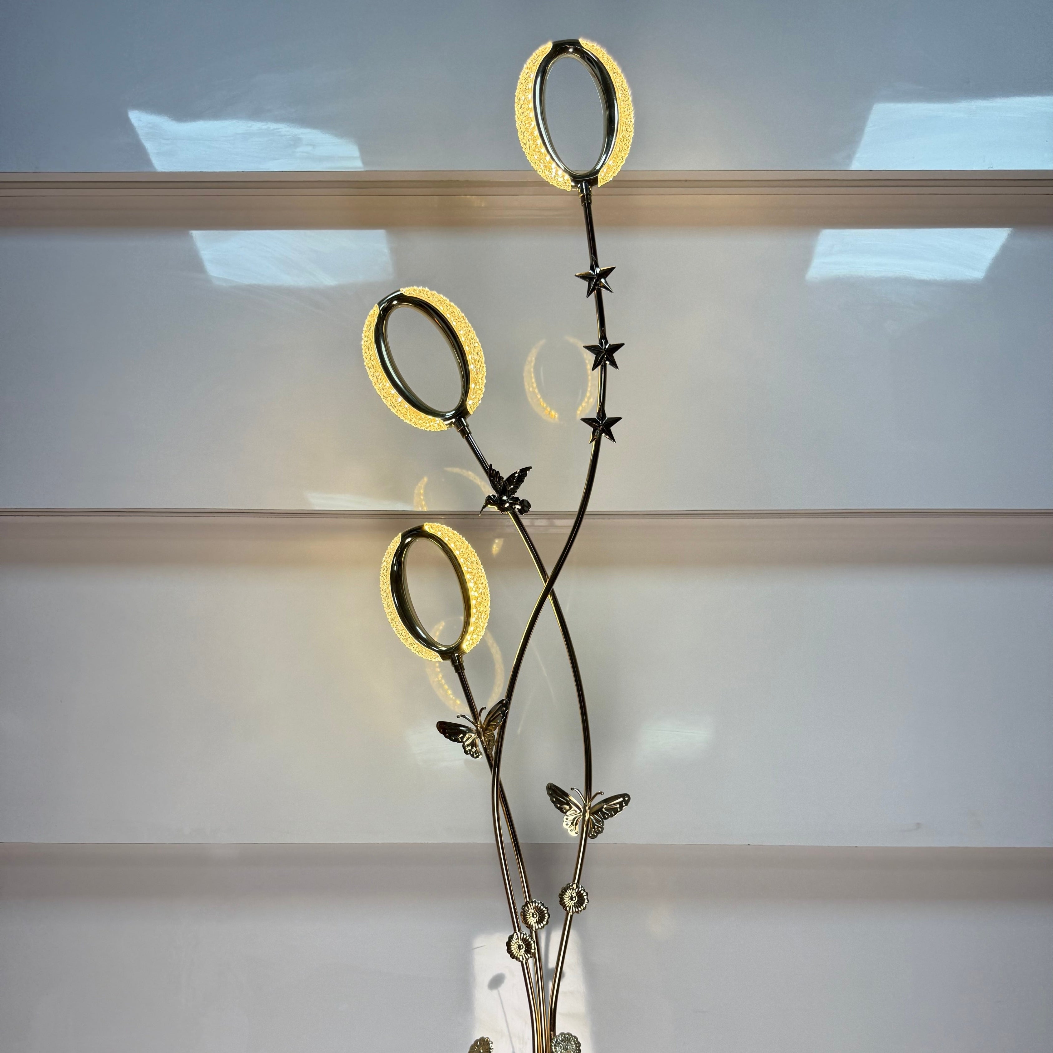 Royal Golden Halo Floor Lamp