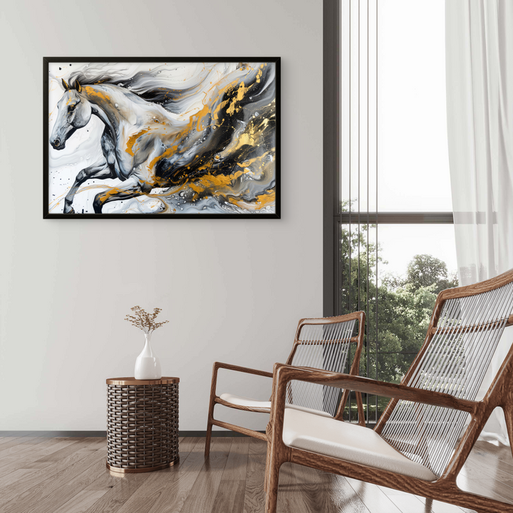 White Horse Abstract