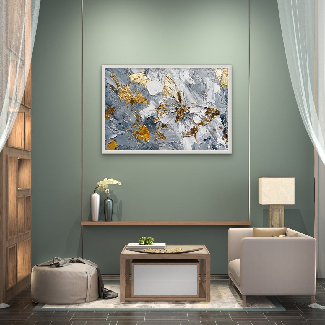 Golden Plated Butterfly - Frugal Carts