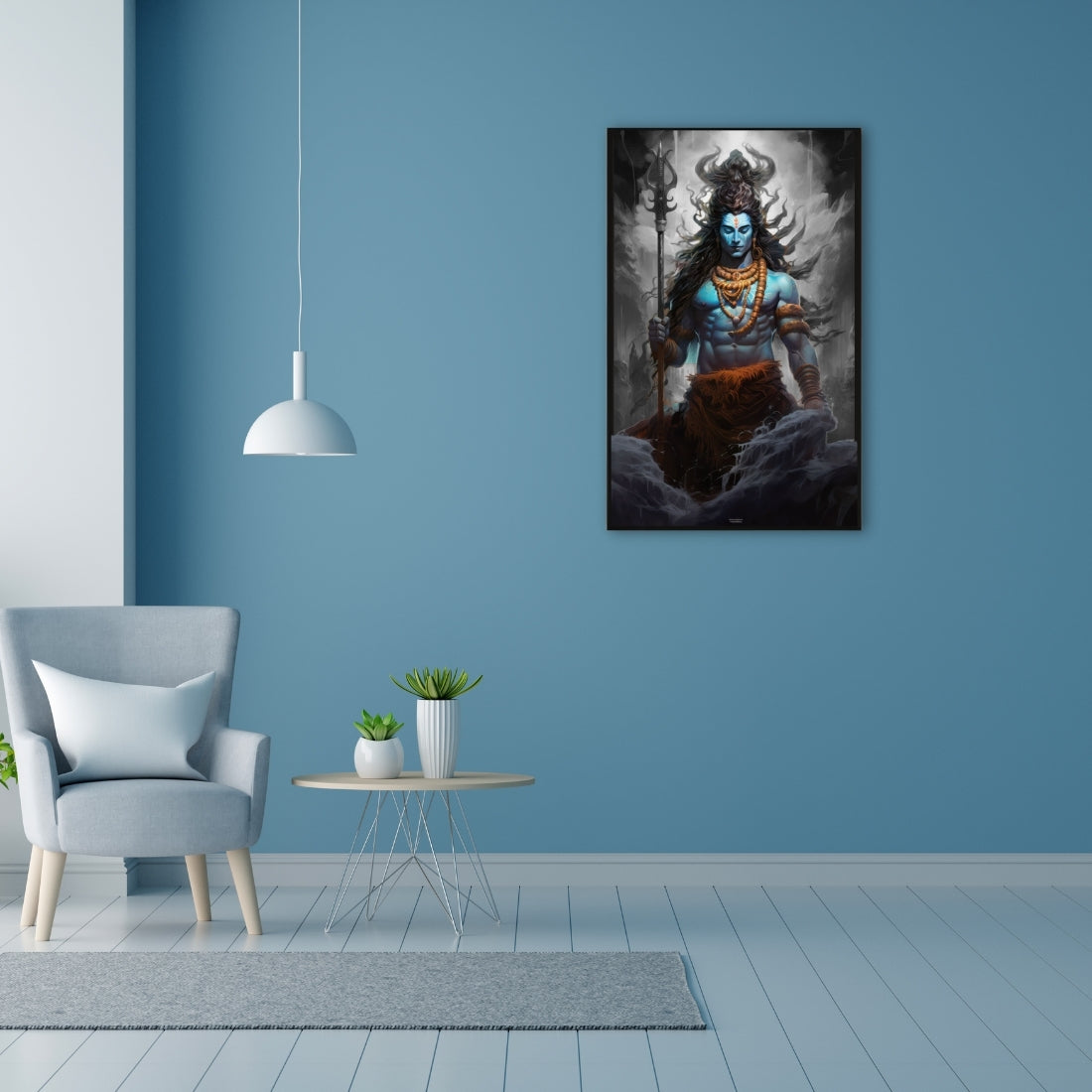 Shiva with Trident Art