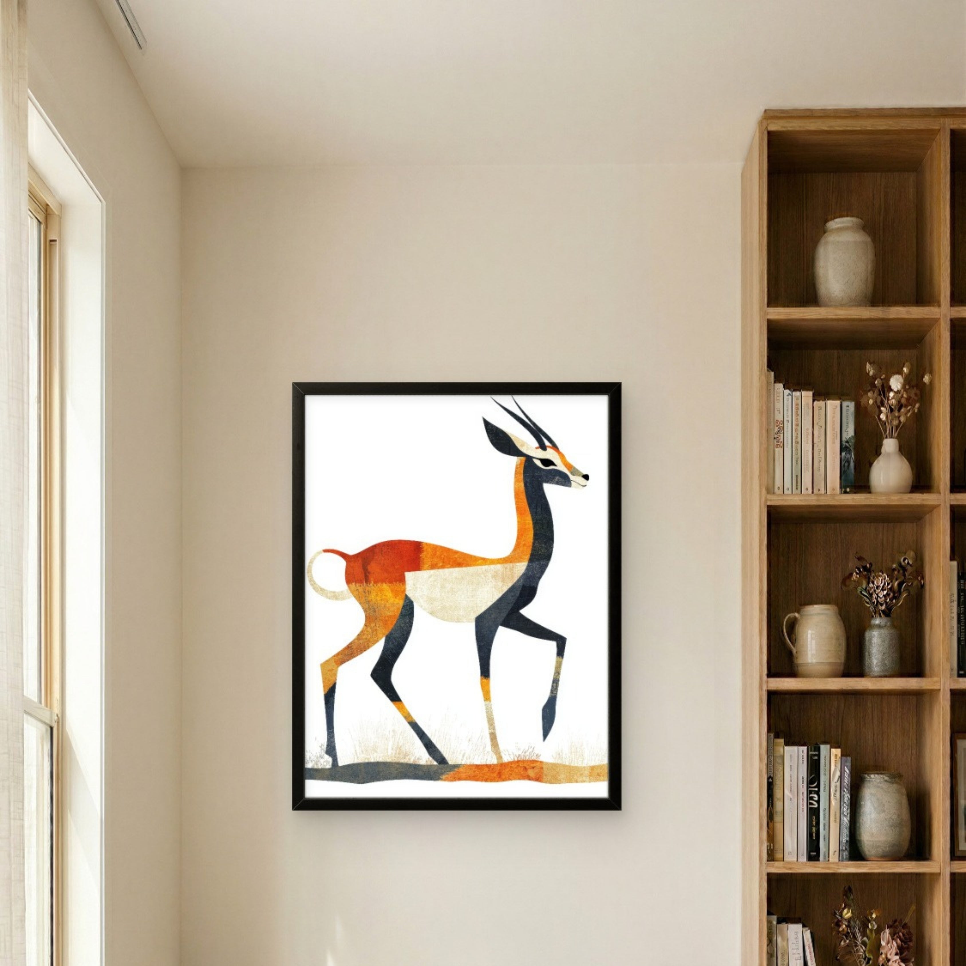 Golden Grace Deer Canvas