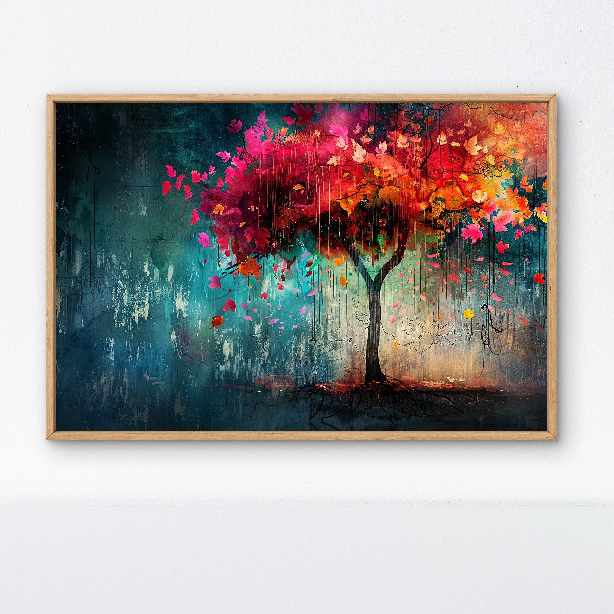 Colourful Tree in the Night