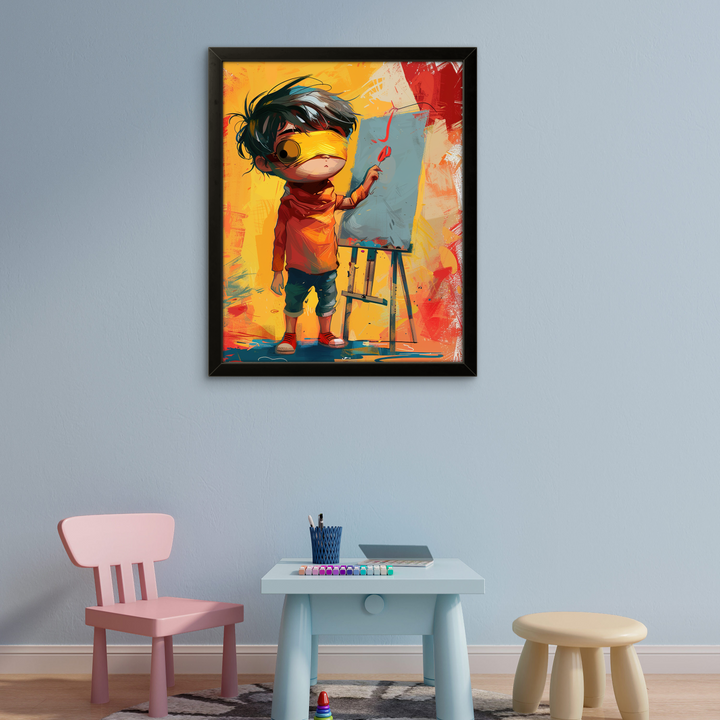 Blindfold Boy Artist