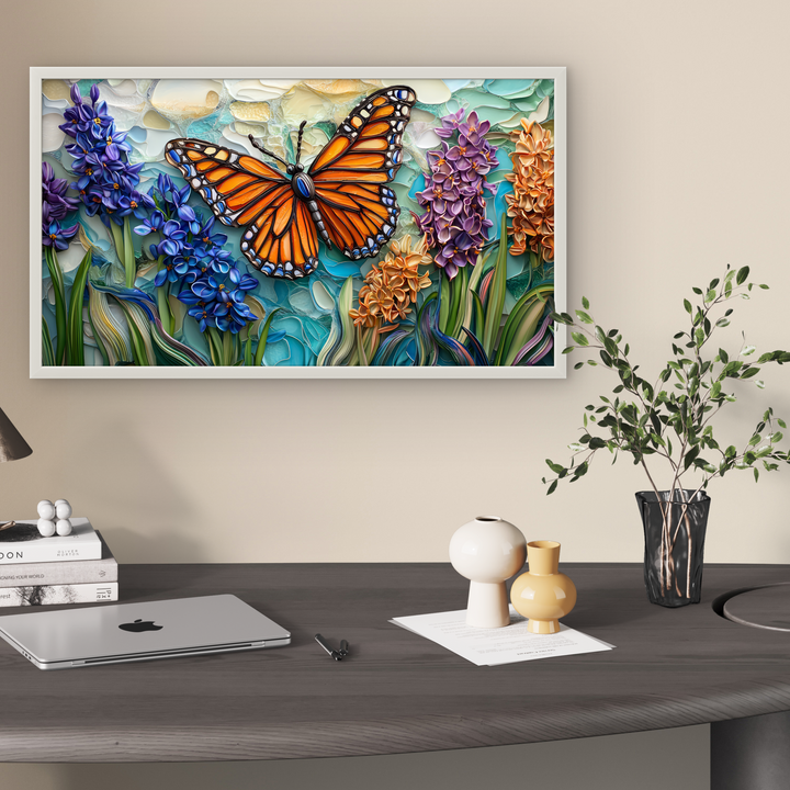 Reel Feel Butterfly Abstract Luxury Painting on Canvas
