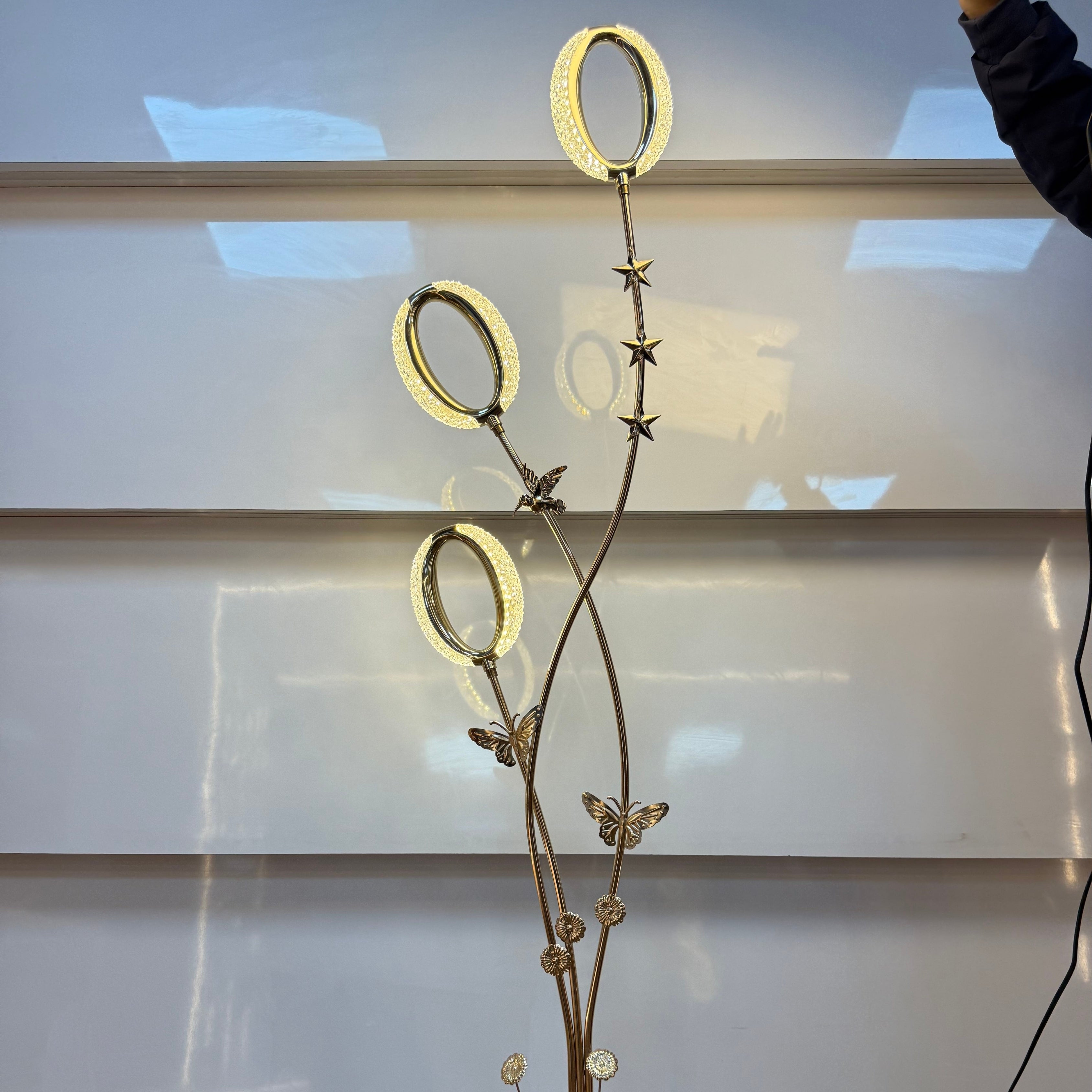 Royal Golden Halo Floor Lamp