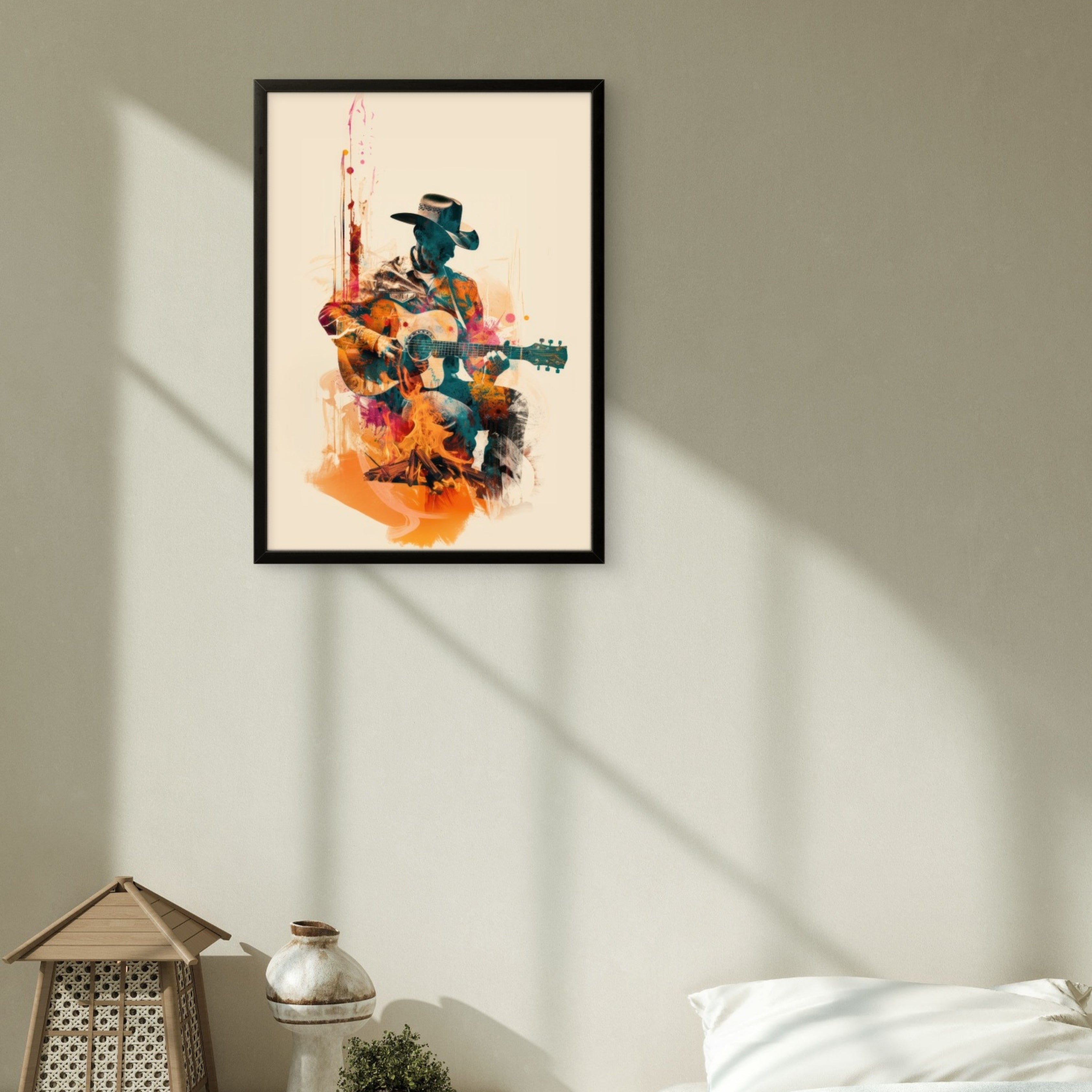 Firelight Guitarist Art
