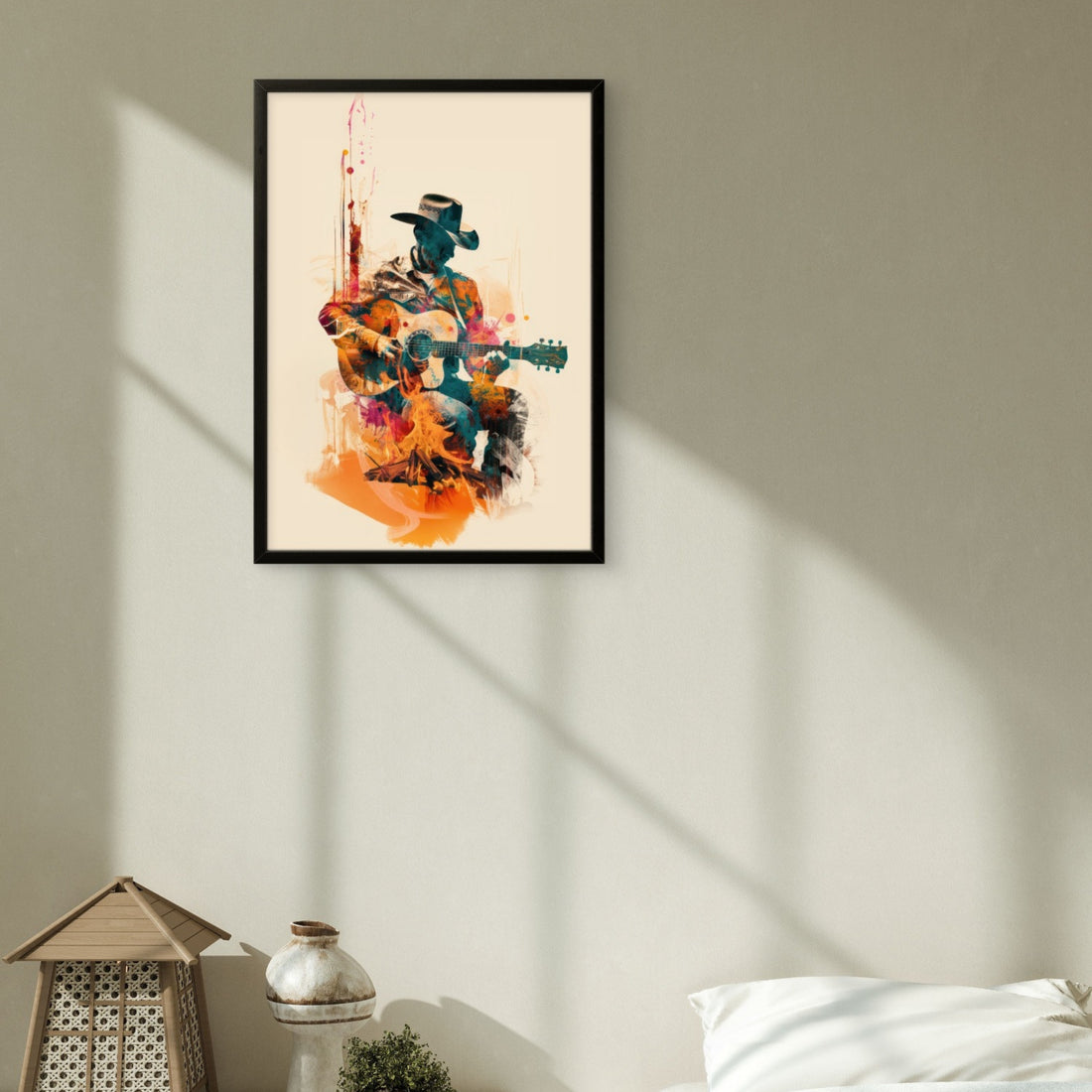 Firelight Guitarist Art