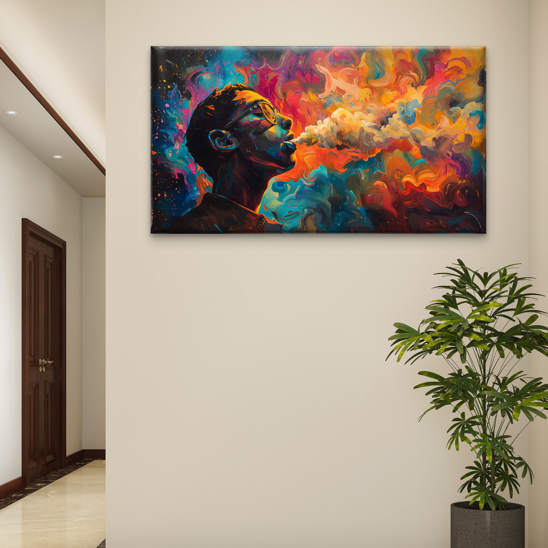 Dark Party Art Luxury Painting on Canvas