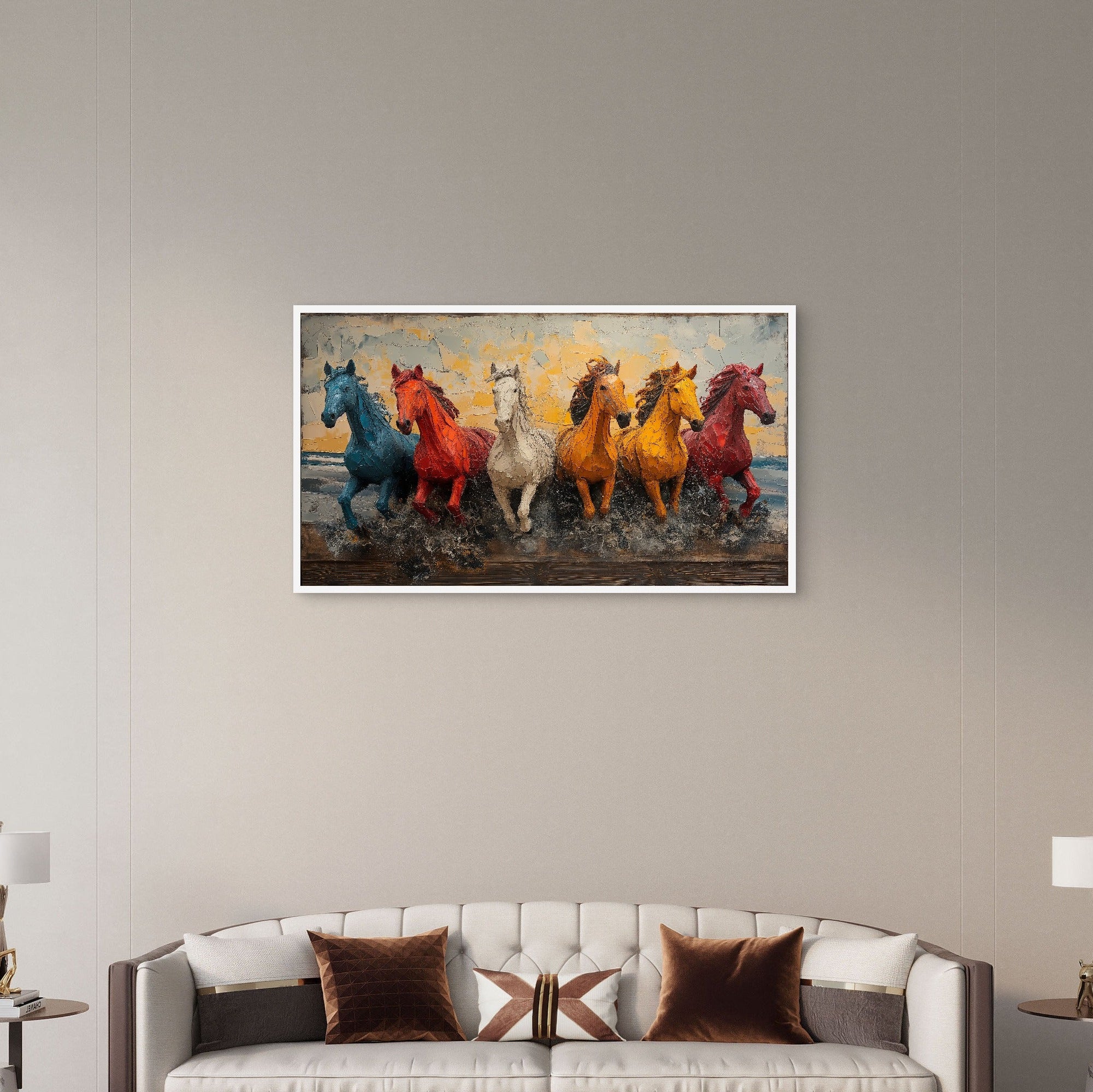 Colourful Horses Art
