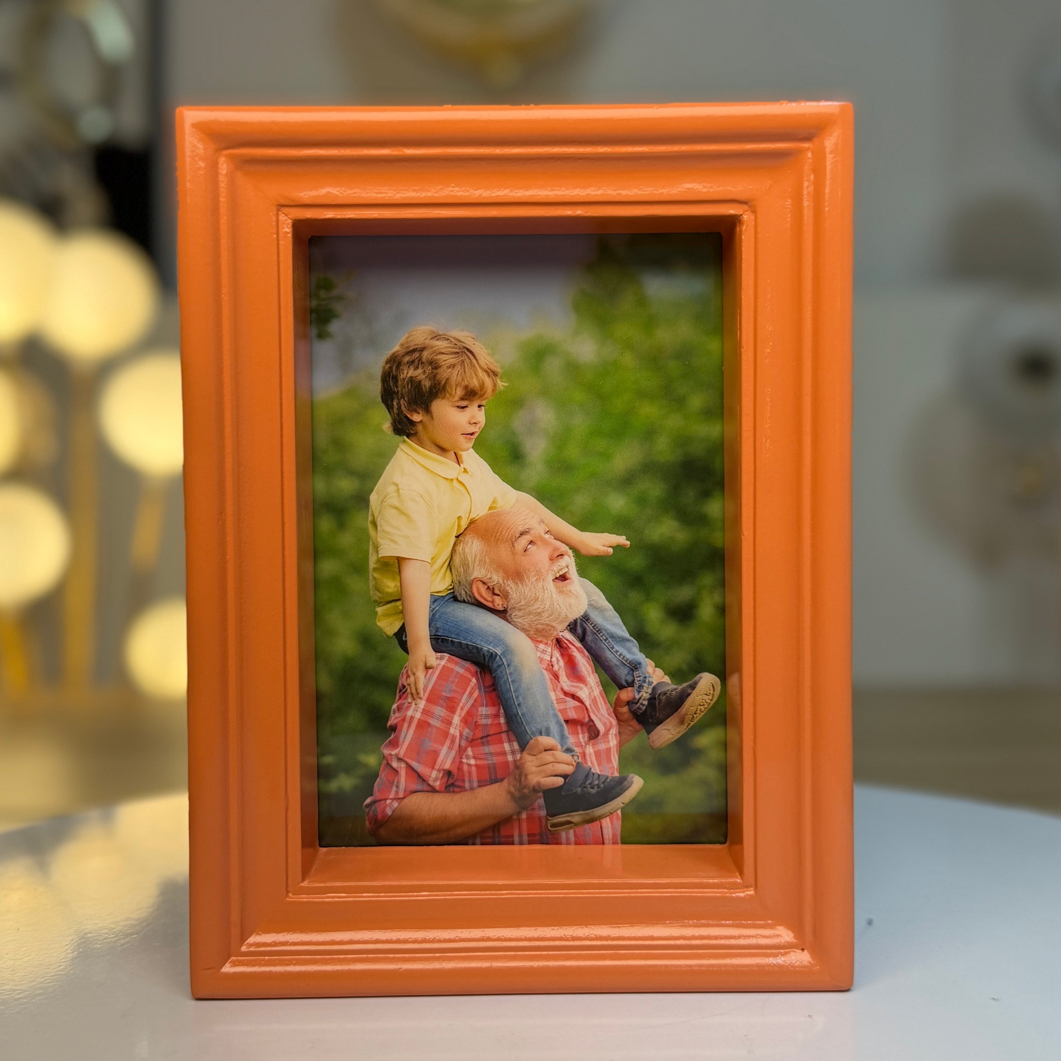 Light Orange  3D Photo Frame