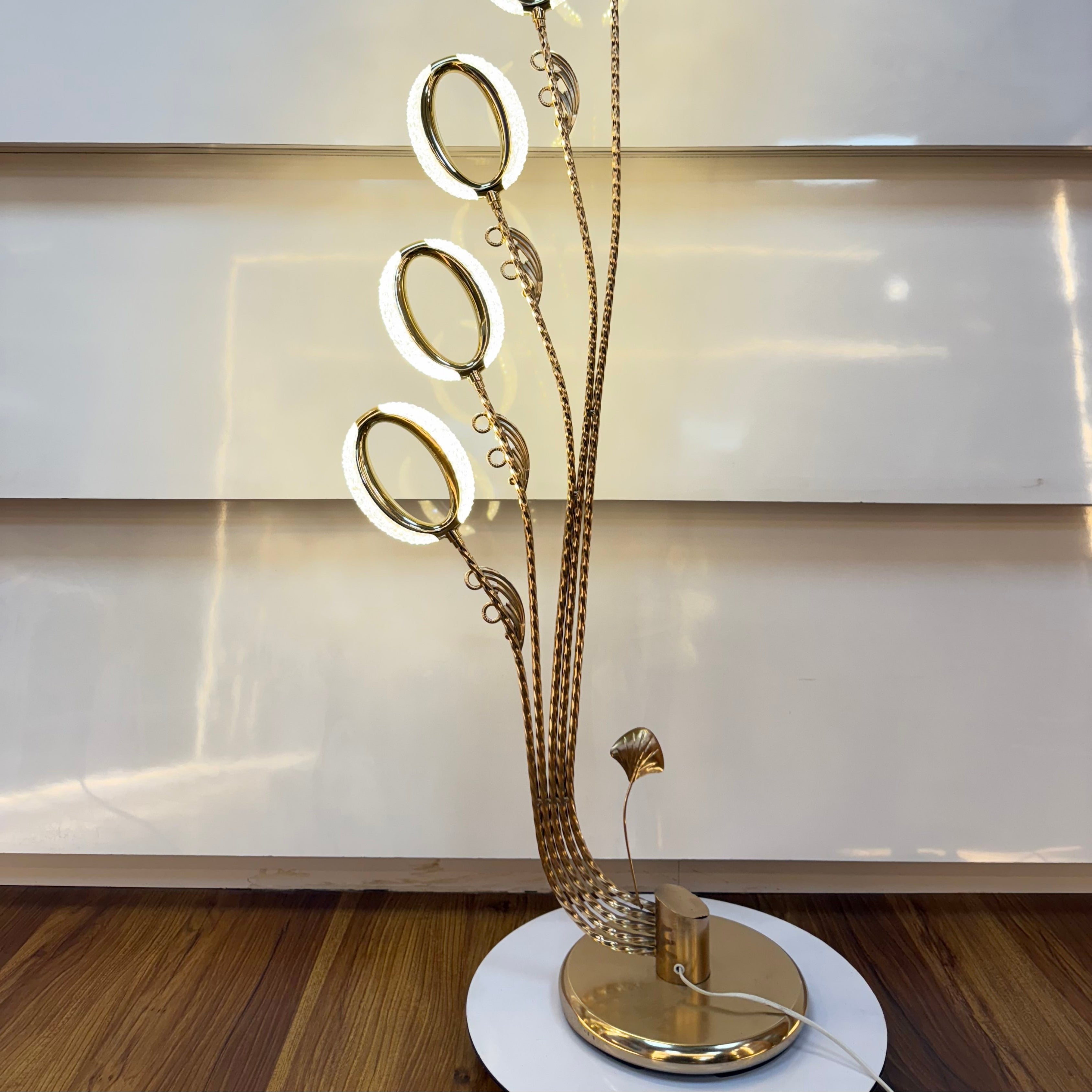 Royal Cascade Golden Floor Lamp