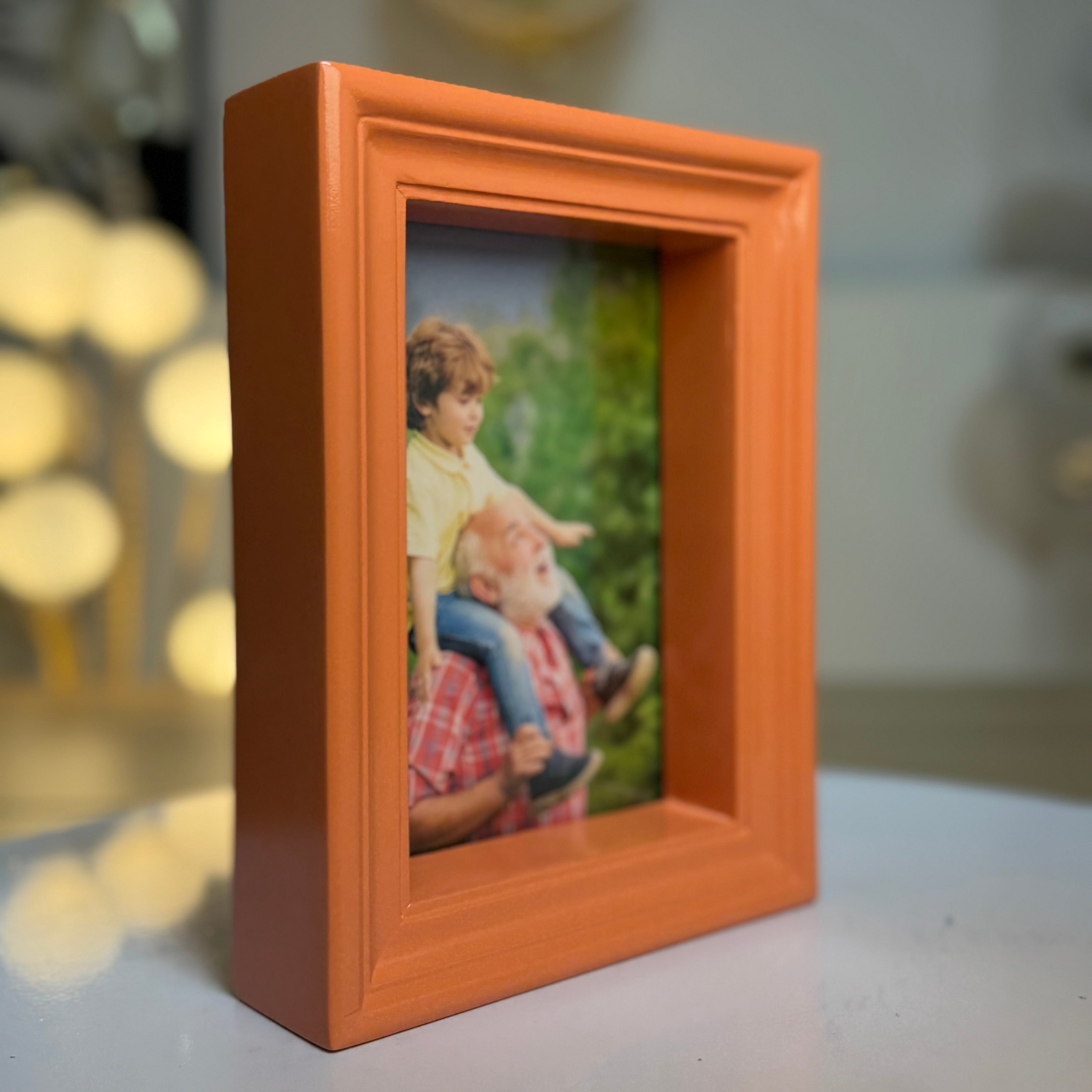 Light Orange  3D Photo Frame
