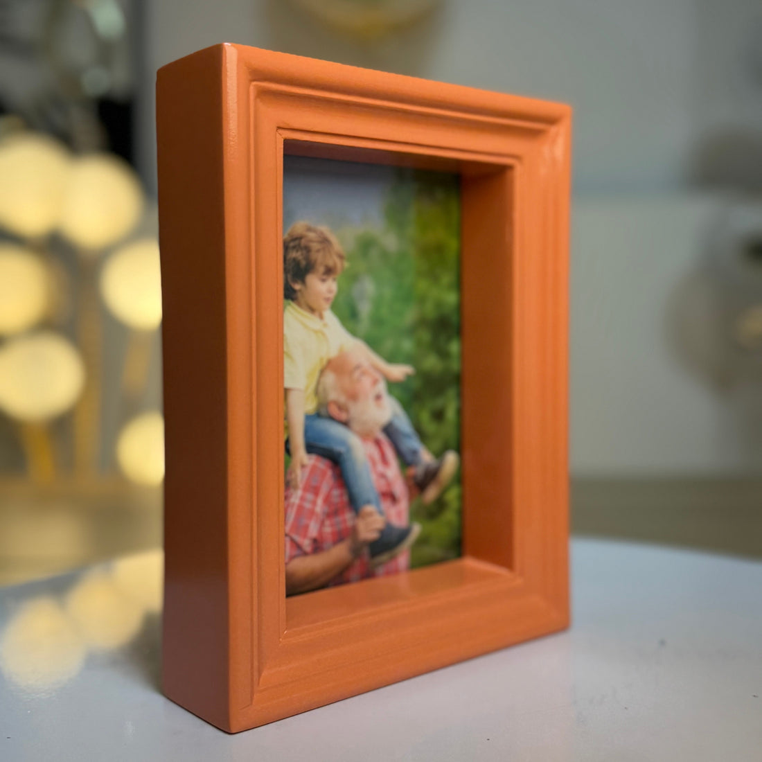 Light Orange  3D Photo Frame