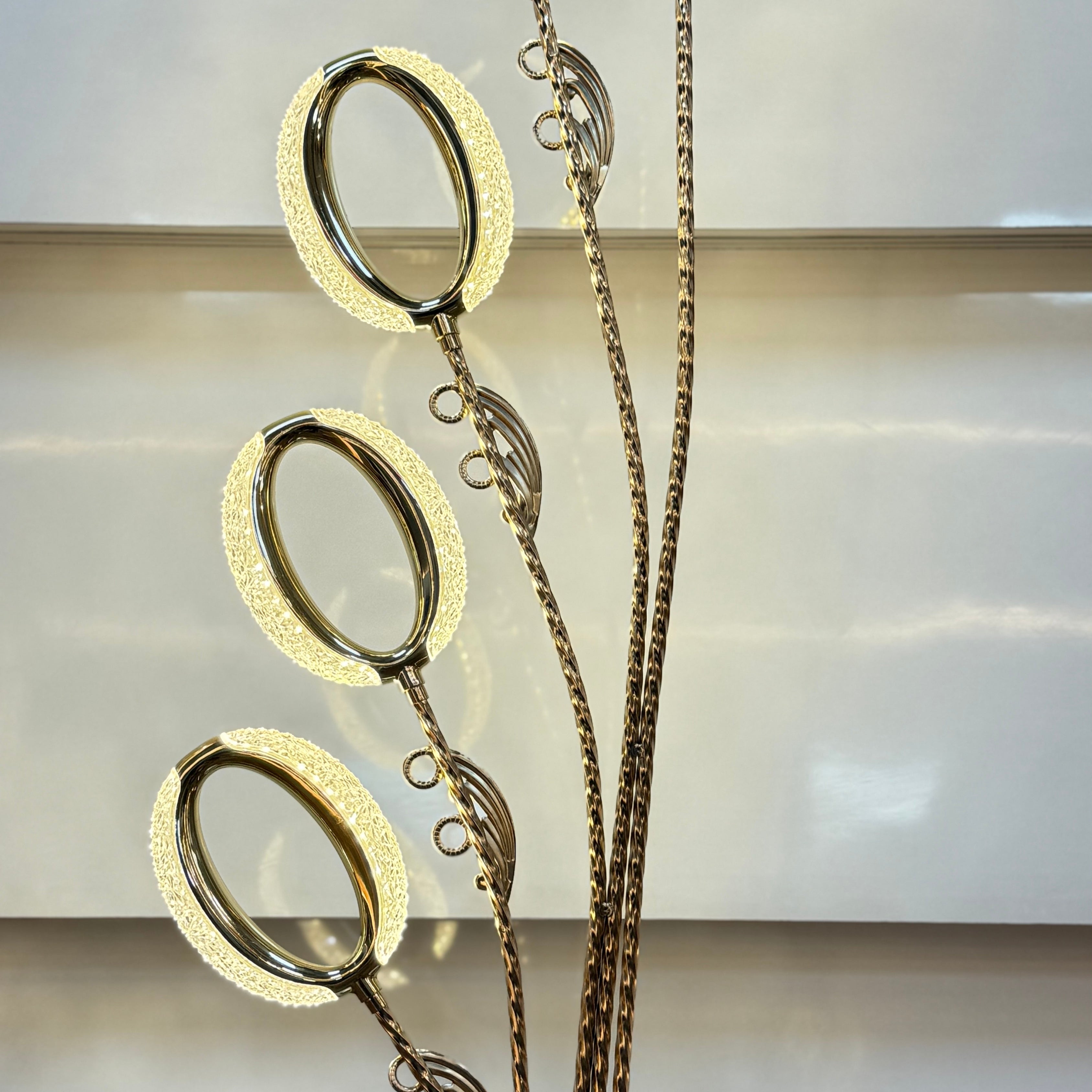 Royal Cascade Golden Floor Lamp