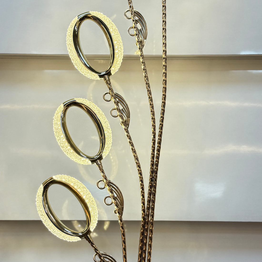 Royal Cascade Golden Floor Lamp