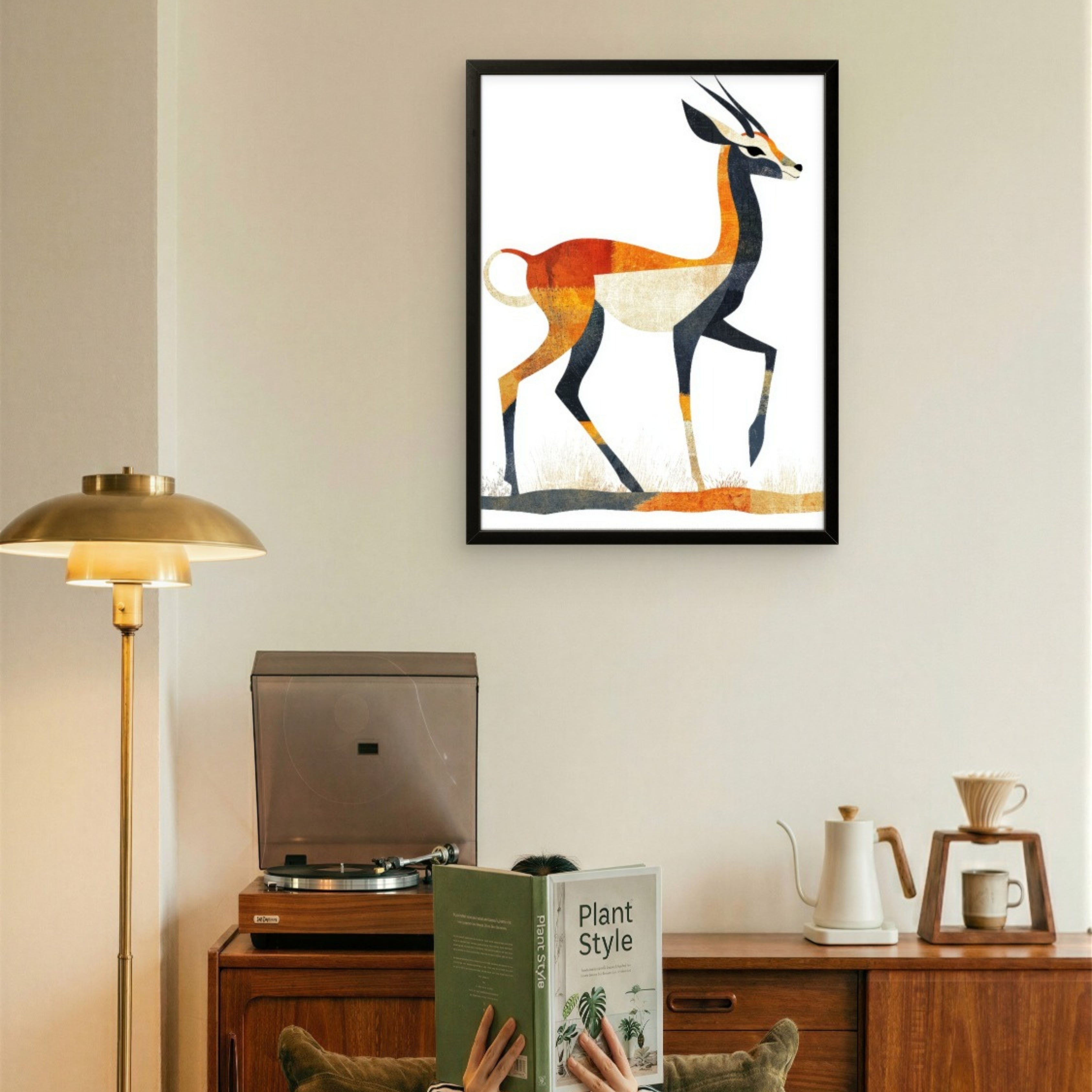 Golden Grace Deer Canvas