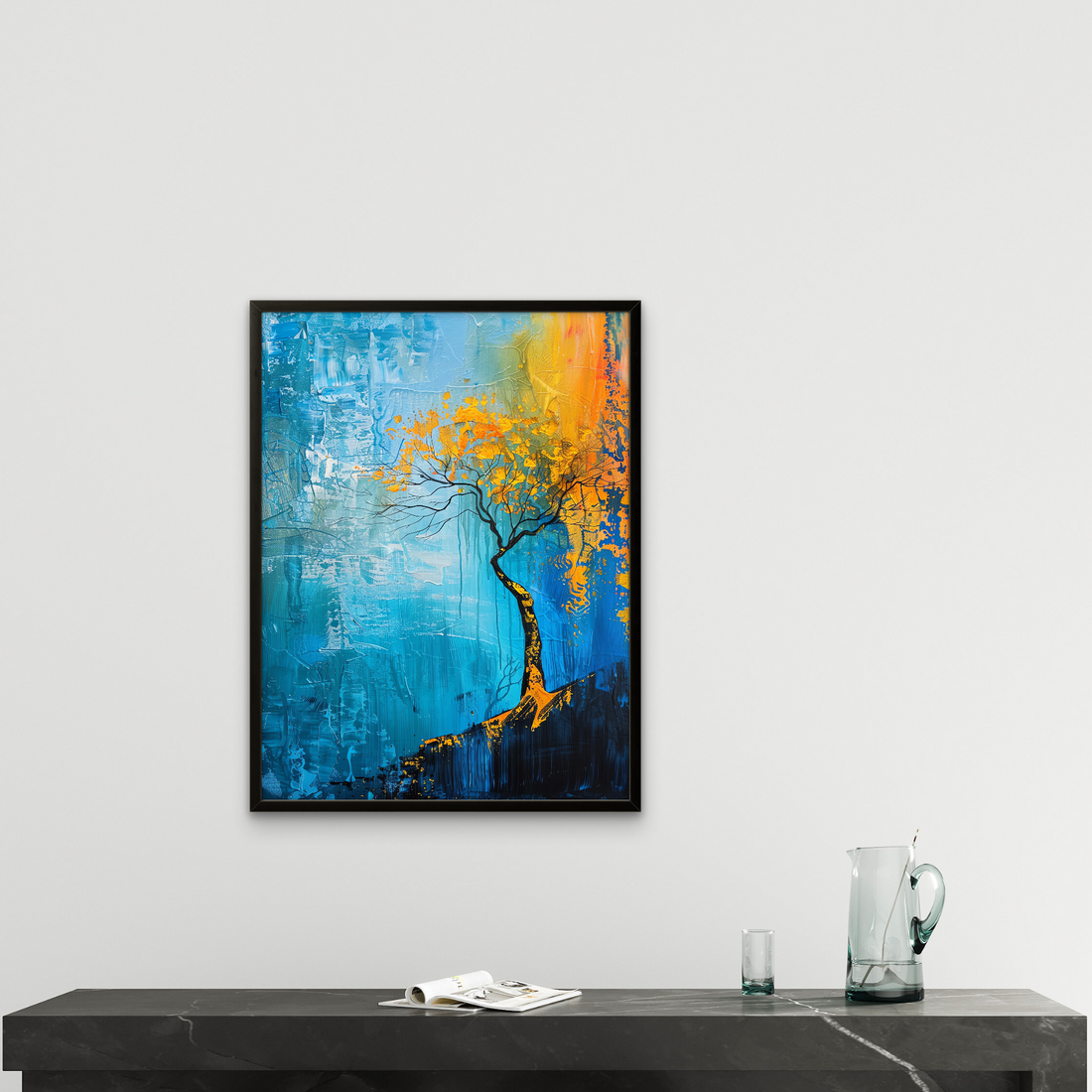 Yellow Tree Art Portrait