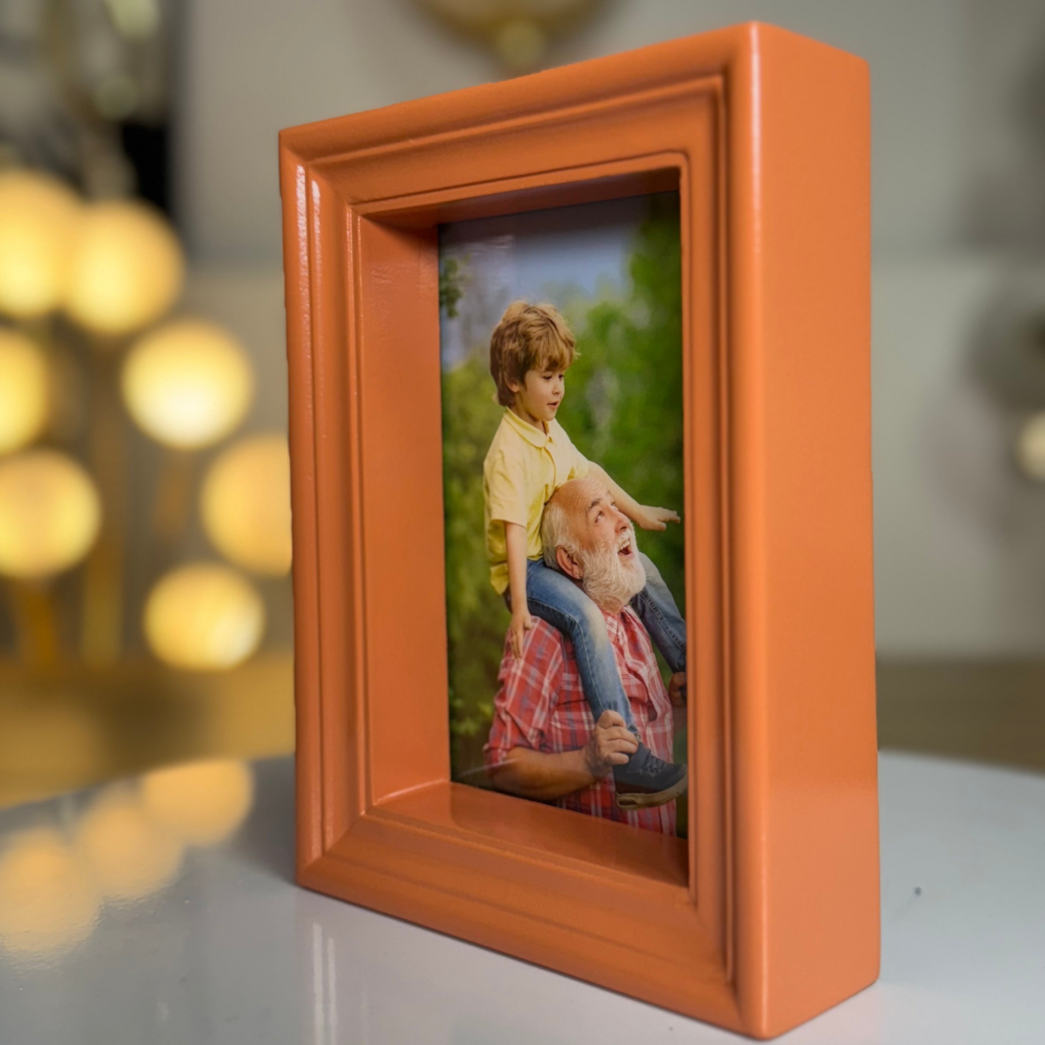 Light Orange  3D Photo Frame
