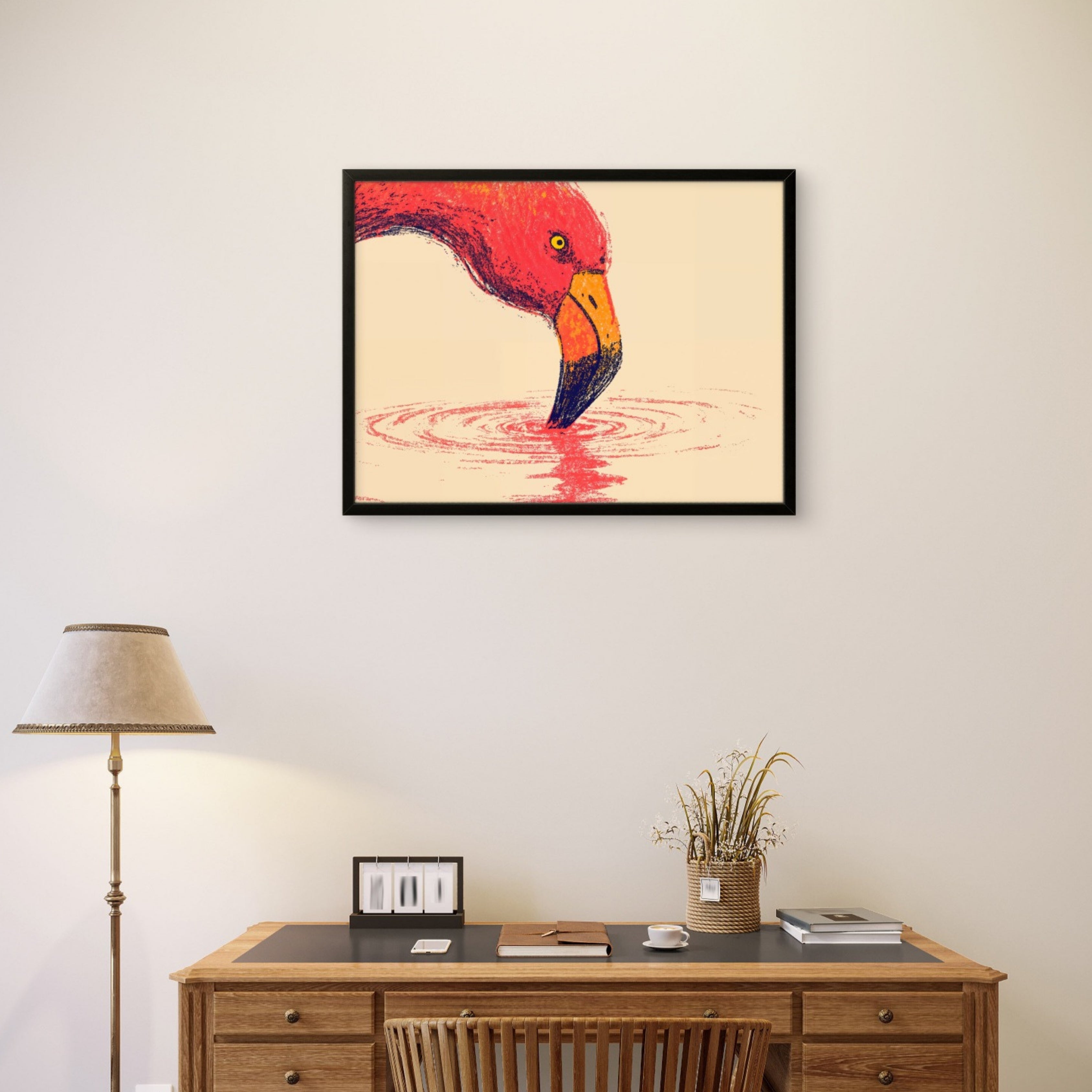 Crimson Beak Canvas