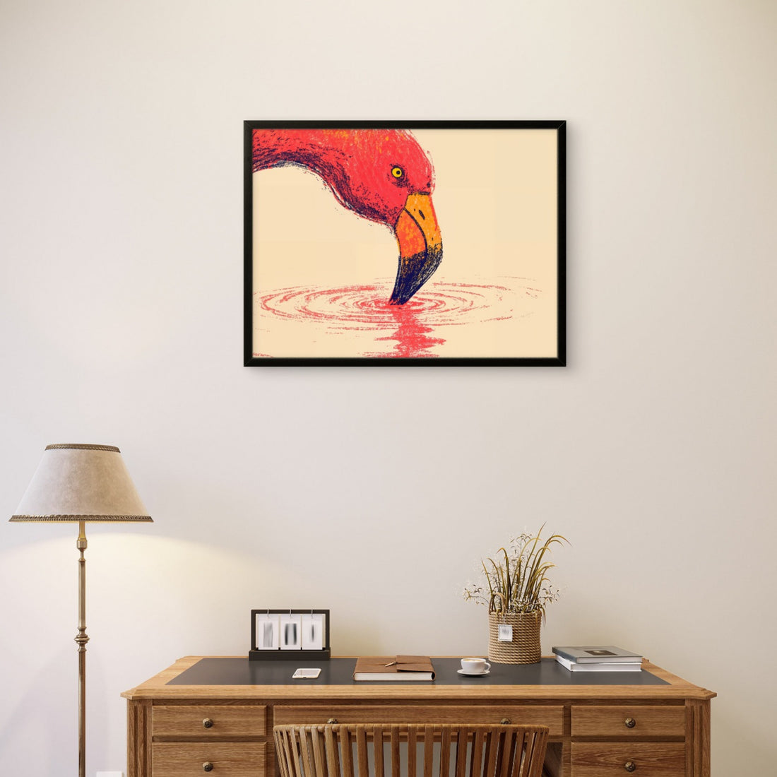 Crimson Beak Canvas