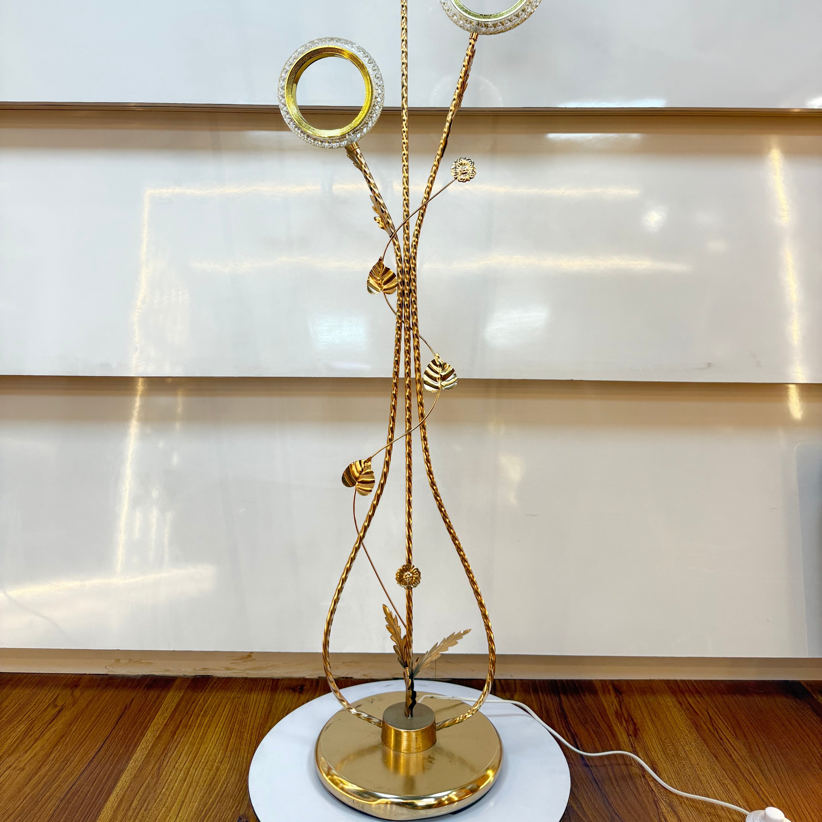 Aura Rings Gold Floor Lamp