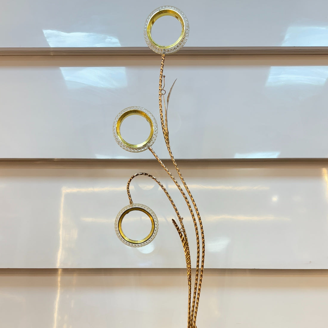 Luxe Ring Crystal Floor Lamp