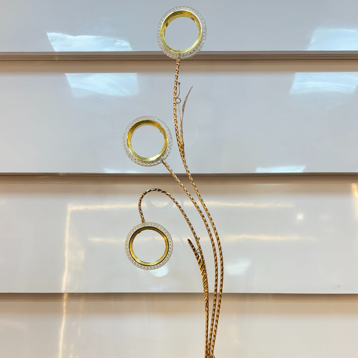 Luxe Ring Crystal Floor Lamp