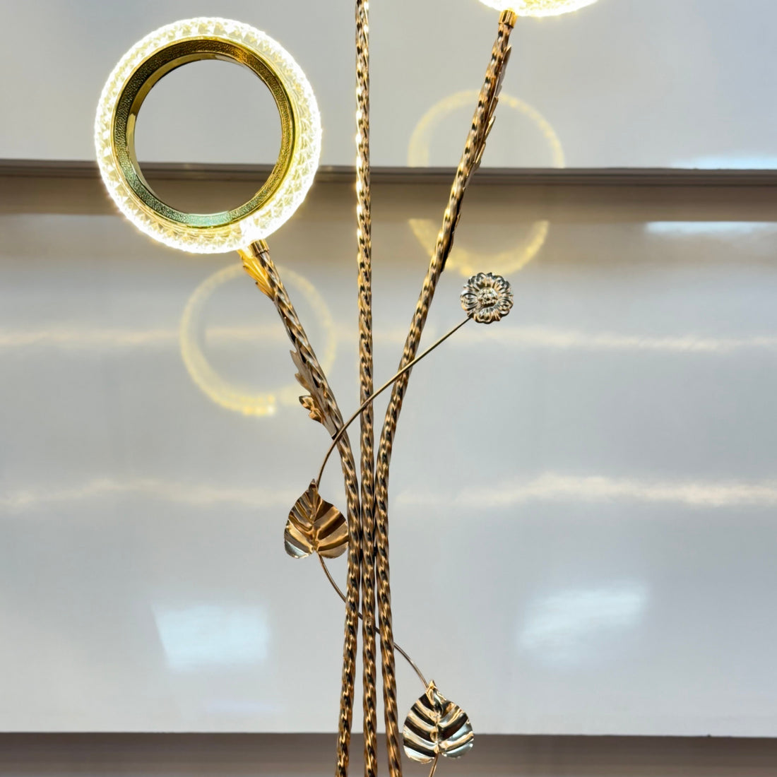 Luxe Ring Crystal Floor Lamp