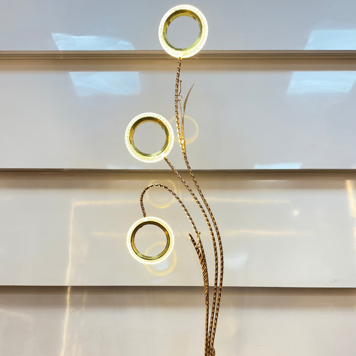 Luxe Ring Crystal Floor Lamp