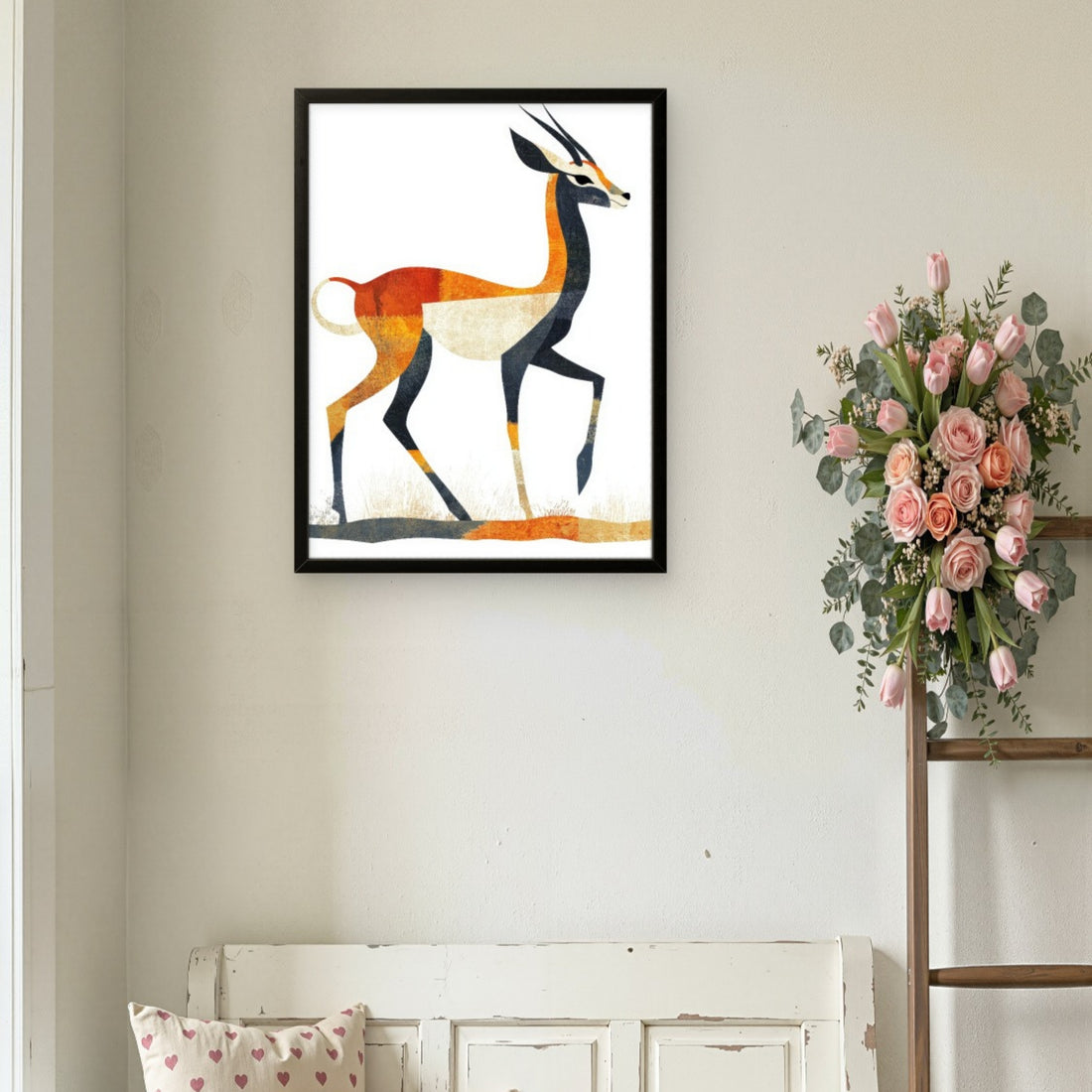 Golden Grace Deer Canvas