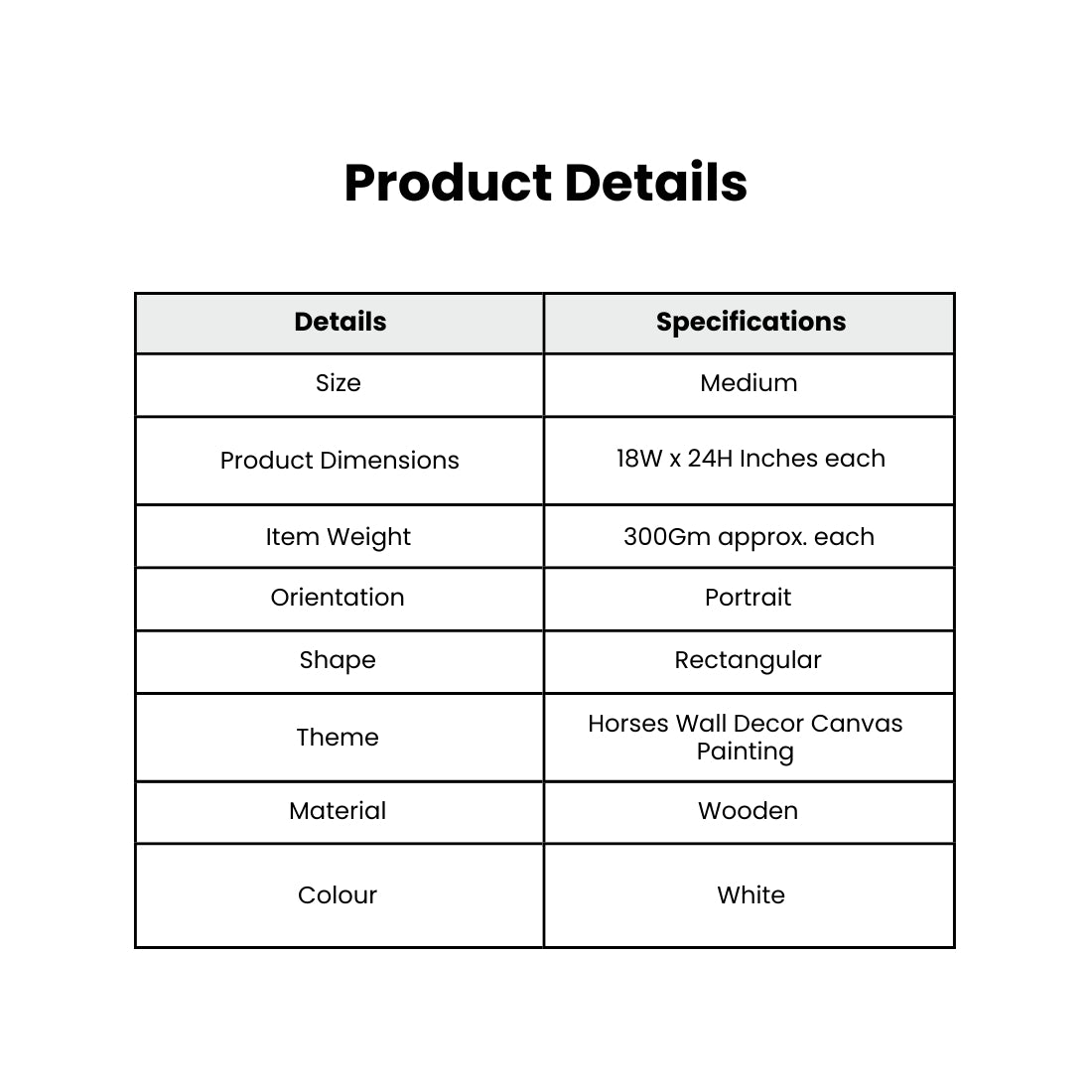 Set of 3 Horse Rainbow Abstract