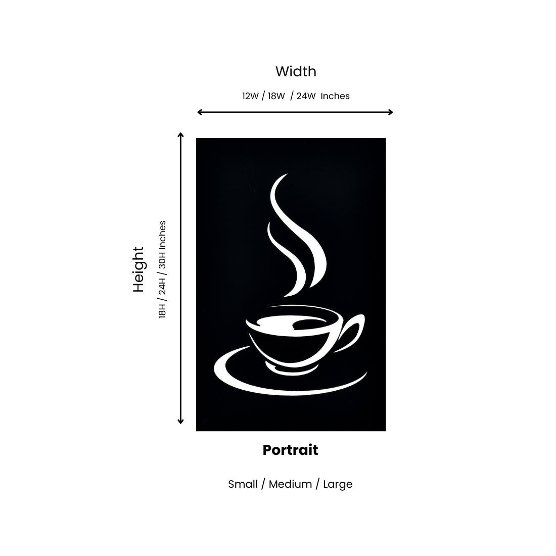 3D Coffee Acrylic Art