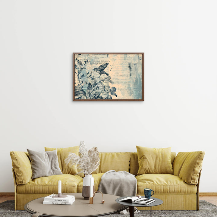 Vinatge Paper Art with Bird