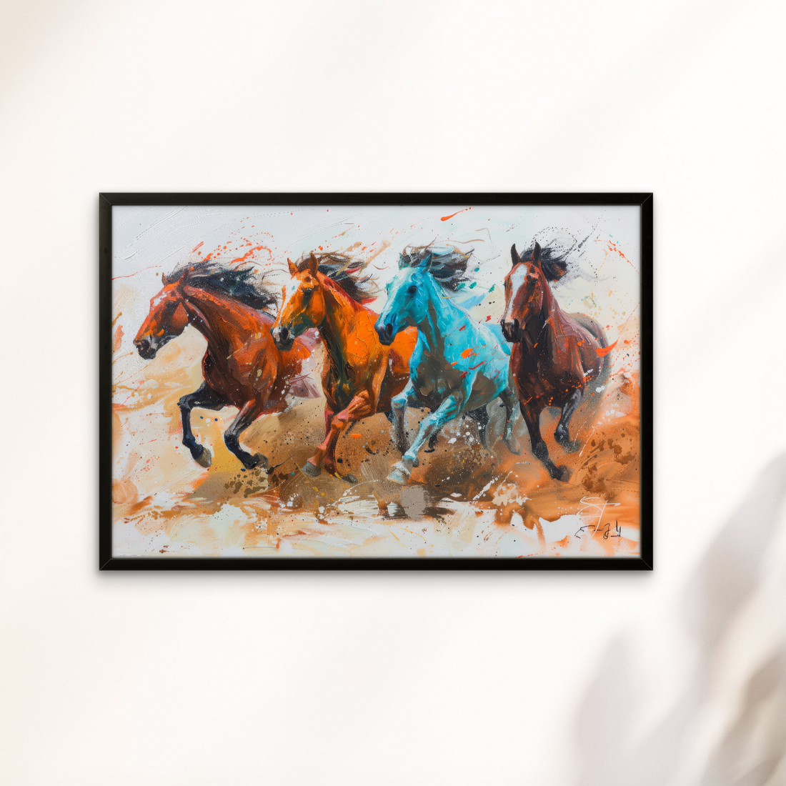 Paint art of Horses