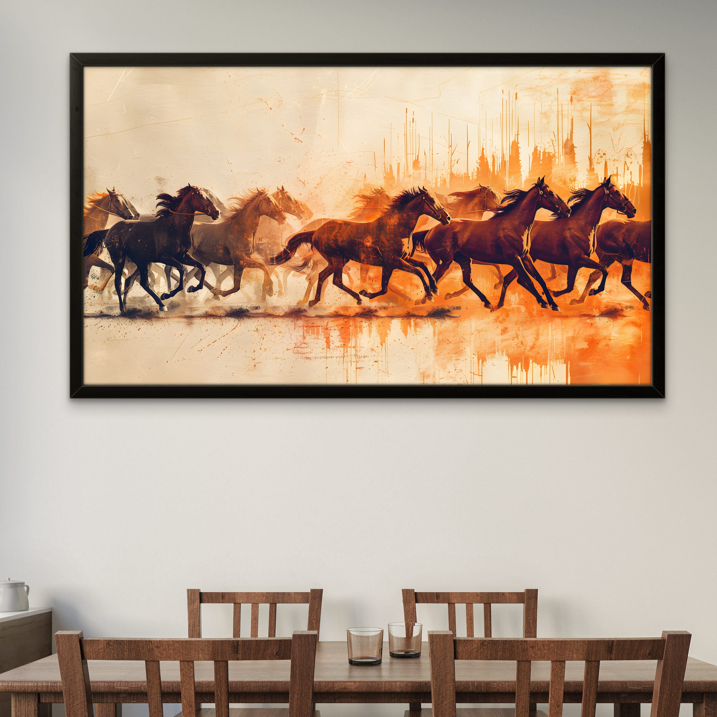 Running Right Horses Art