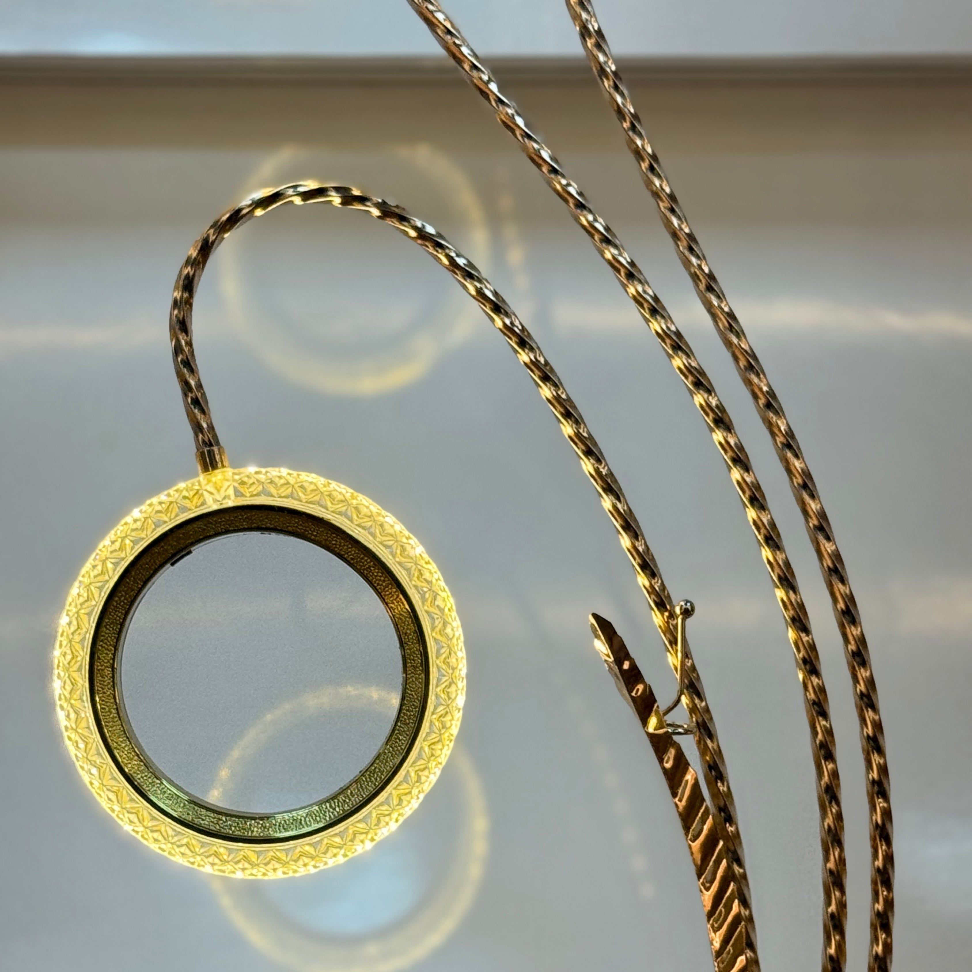 Luxe Ring Crystal Floor Lamp