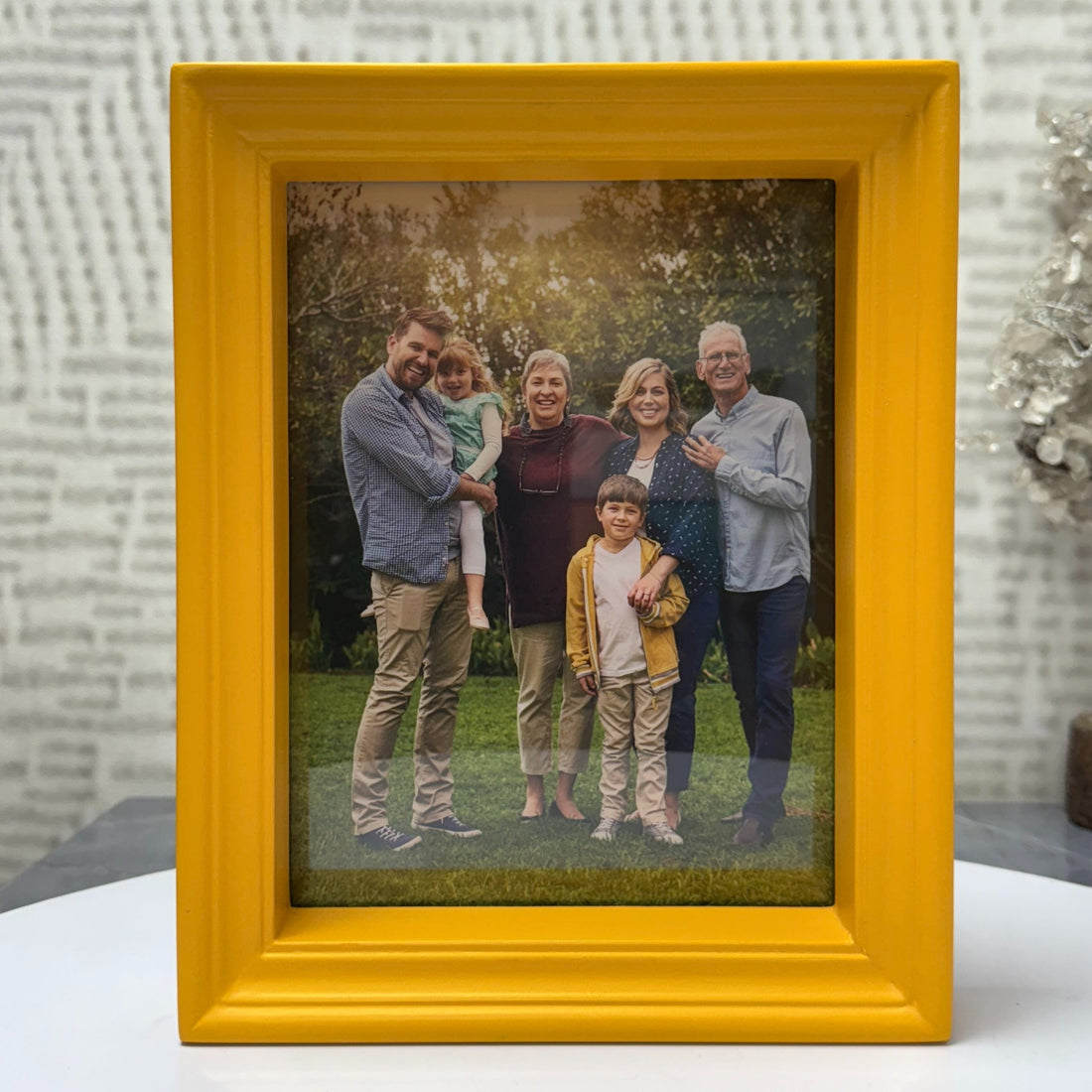 Bright Yellow 3D Photo Frame