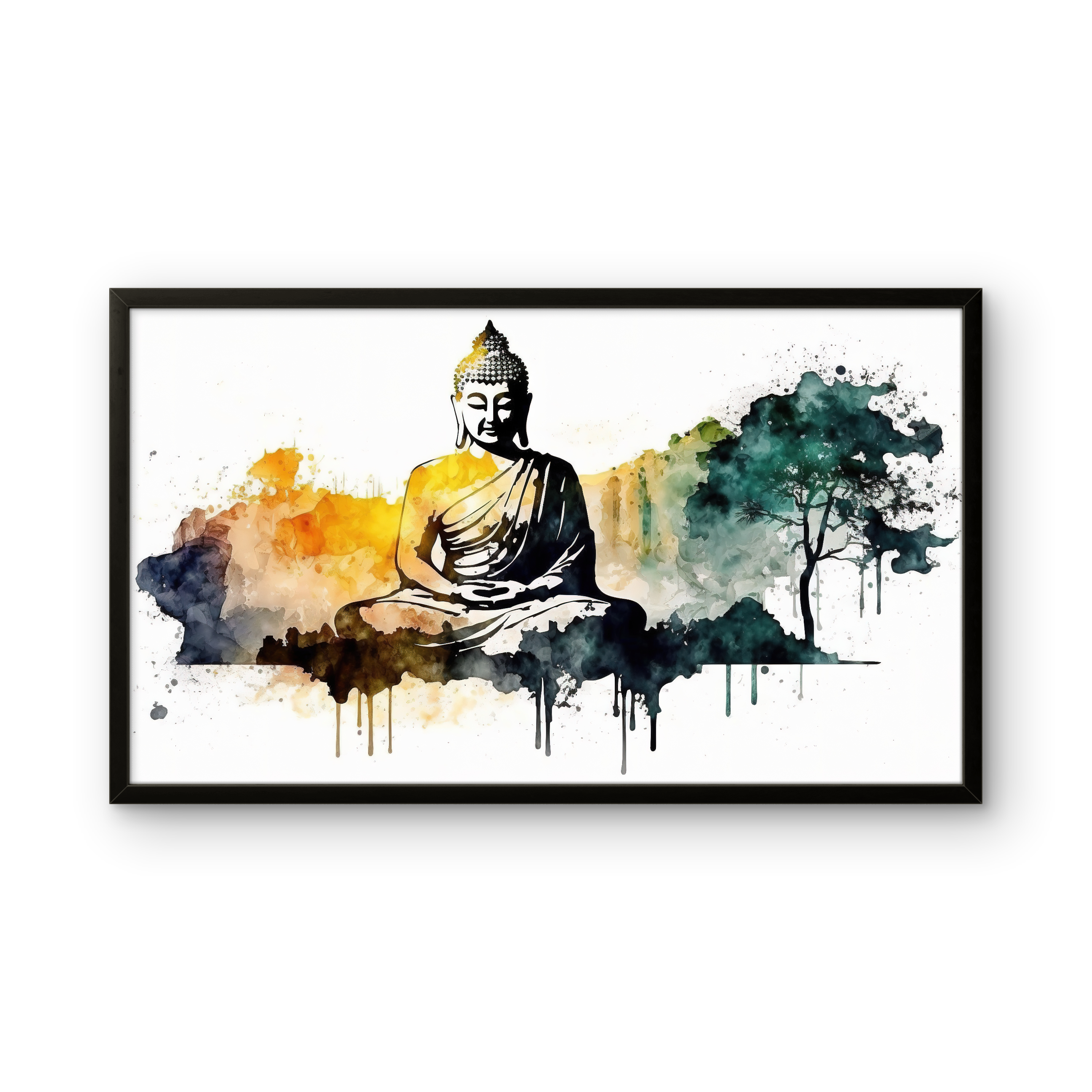Gautam Buddha 3D Peace on Canvas