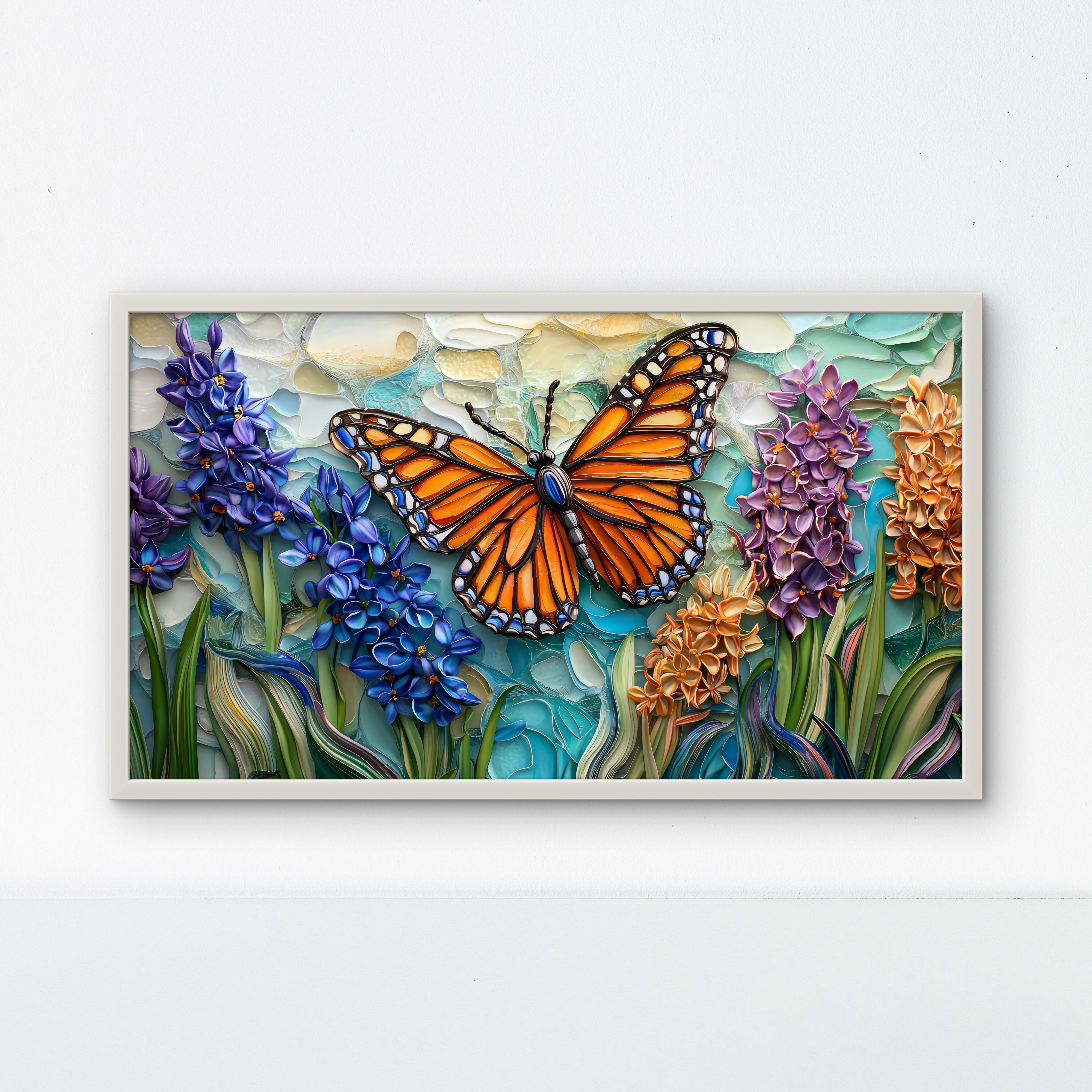 Reel Feel Butterfly Abstract Luxury Painting on Canvas