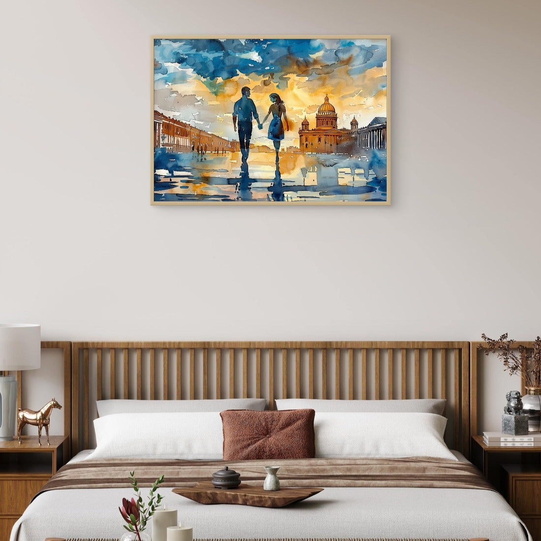 Couple Holding Hand in the City