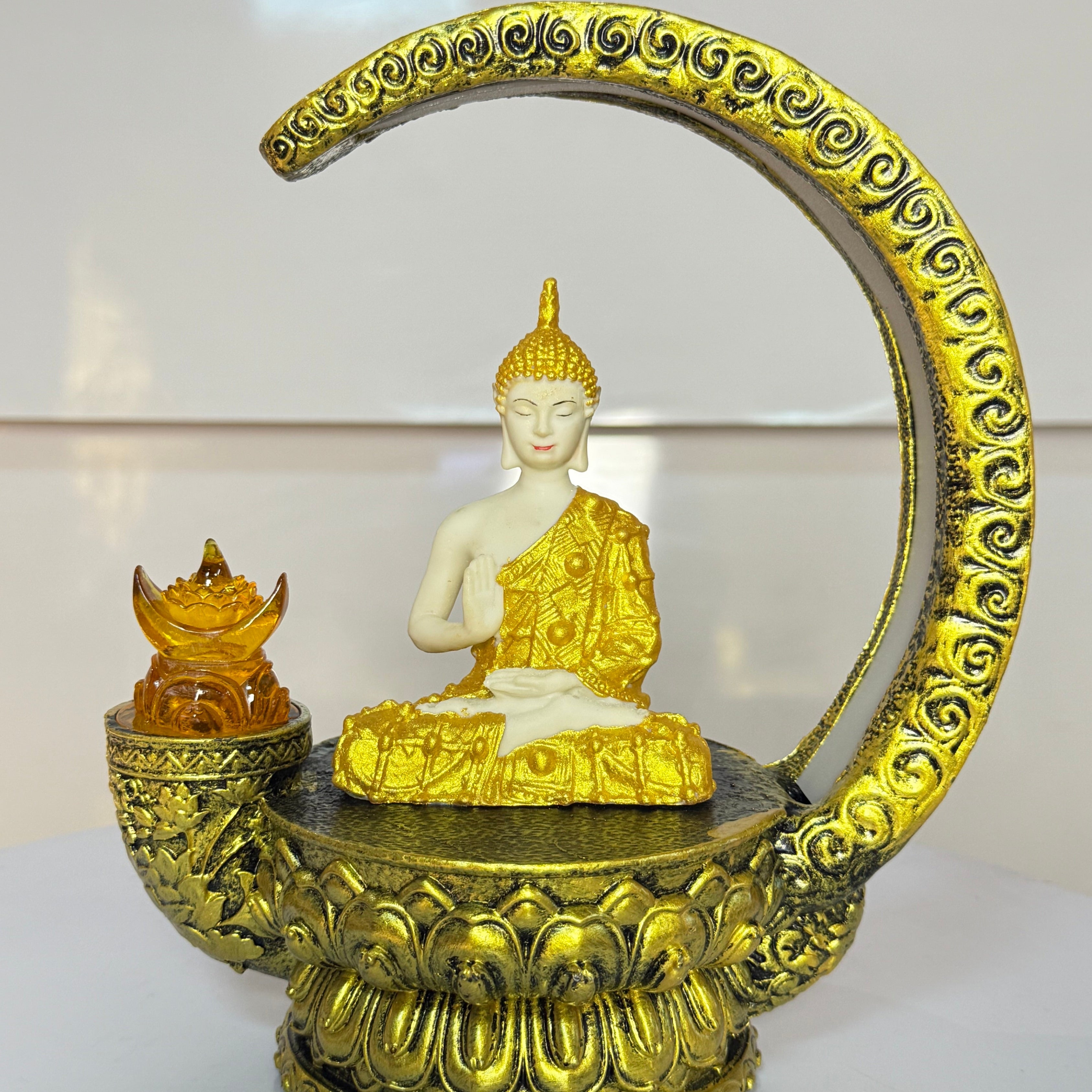 Aura Golden Glow Buddha Lamp