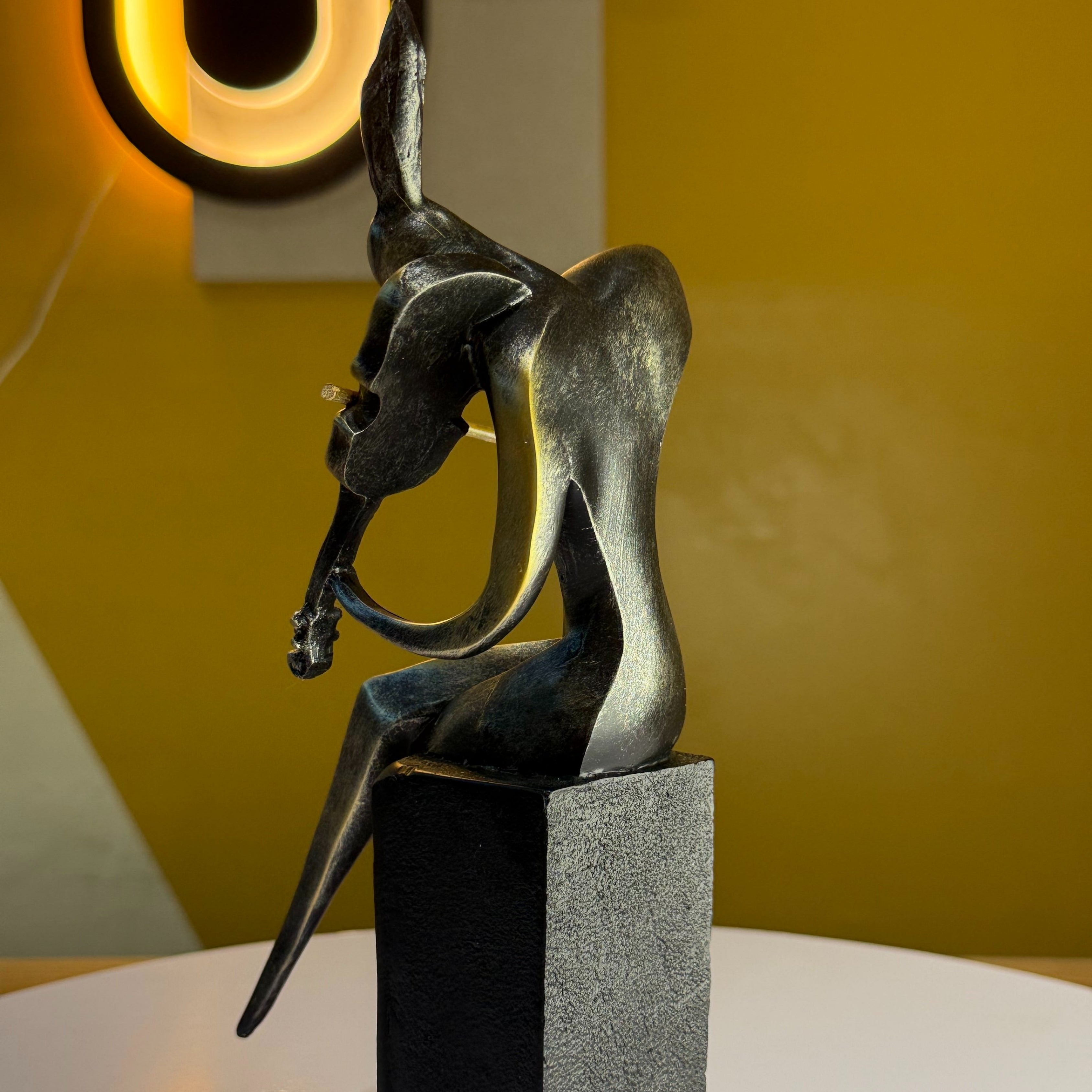 Clay Golden Finish Violin Man