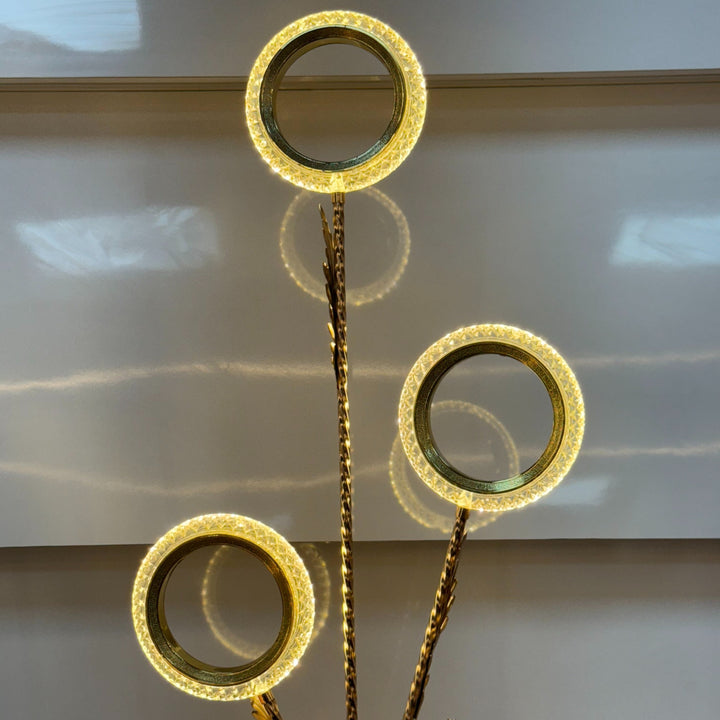 Aura Rings Gold Floor Lamp