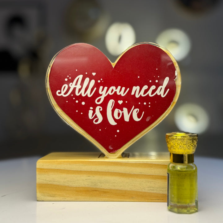 Heart of Love Wooden Frame