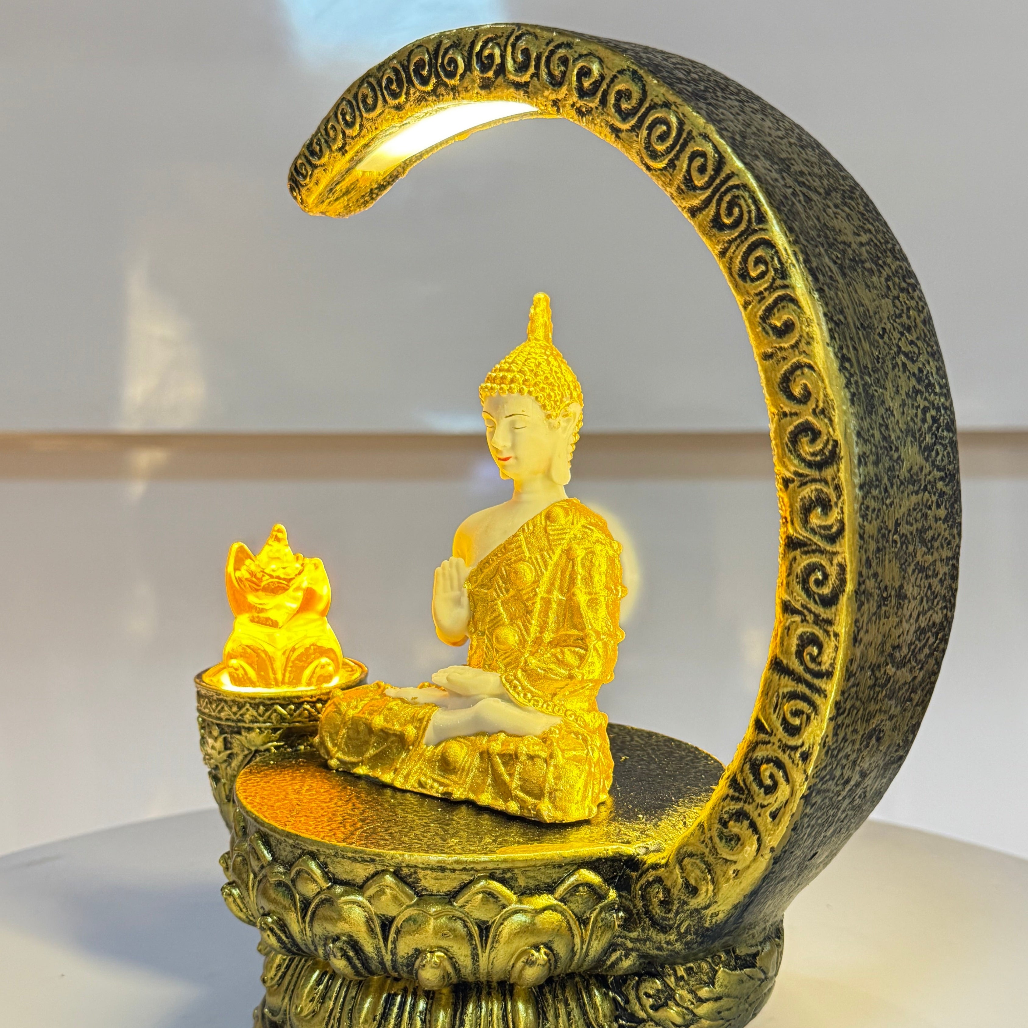 Aura Golden Glow Buddha Lamp