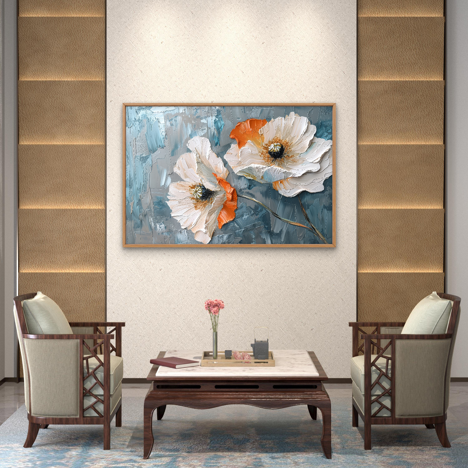 White Flowers Abstracts