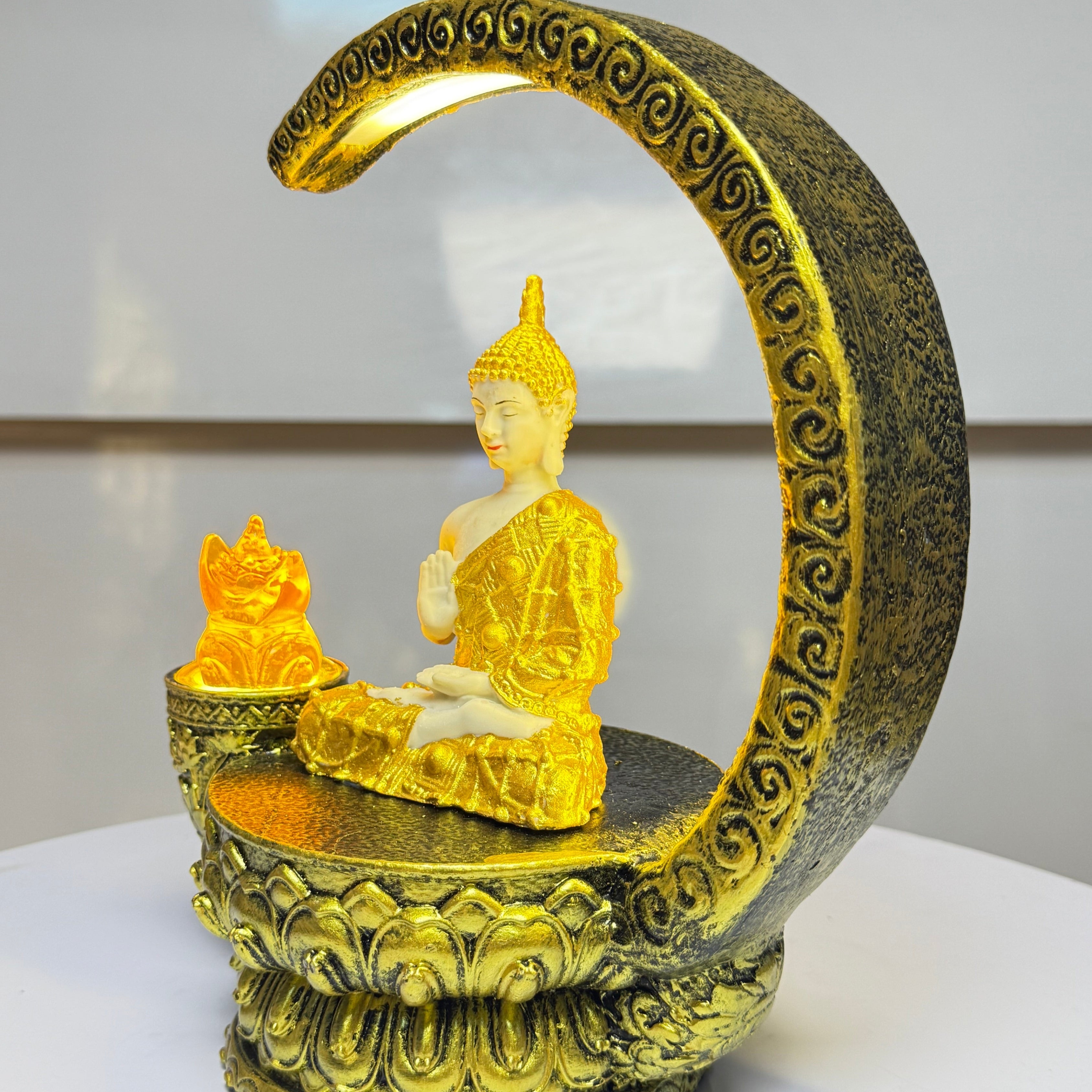 Aura Golden Glow Buddha Lamp