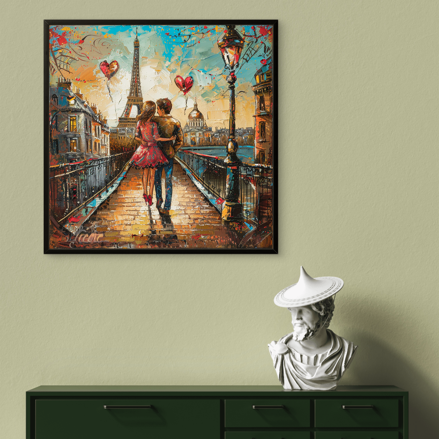 Love in Paris Art Square